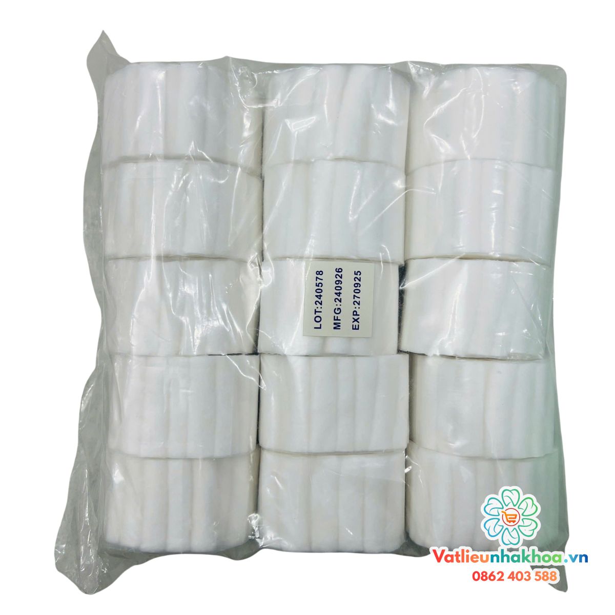 Bông gòn cuộn - Bông chặn nước bọt