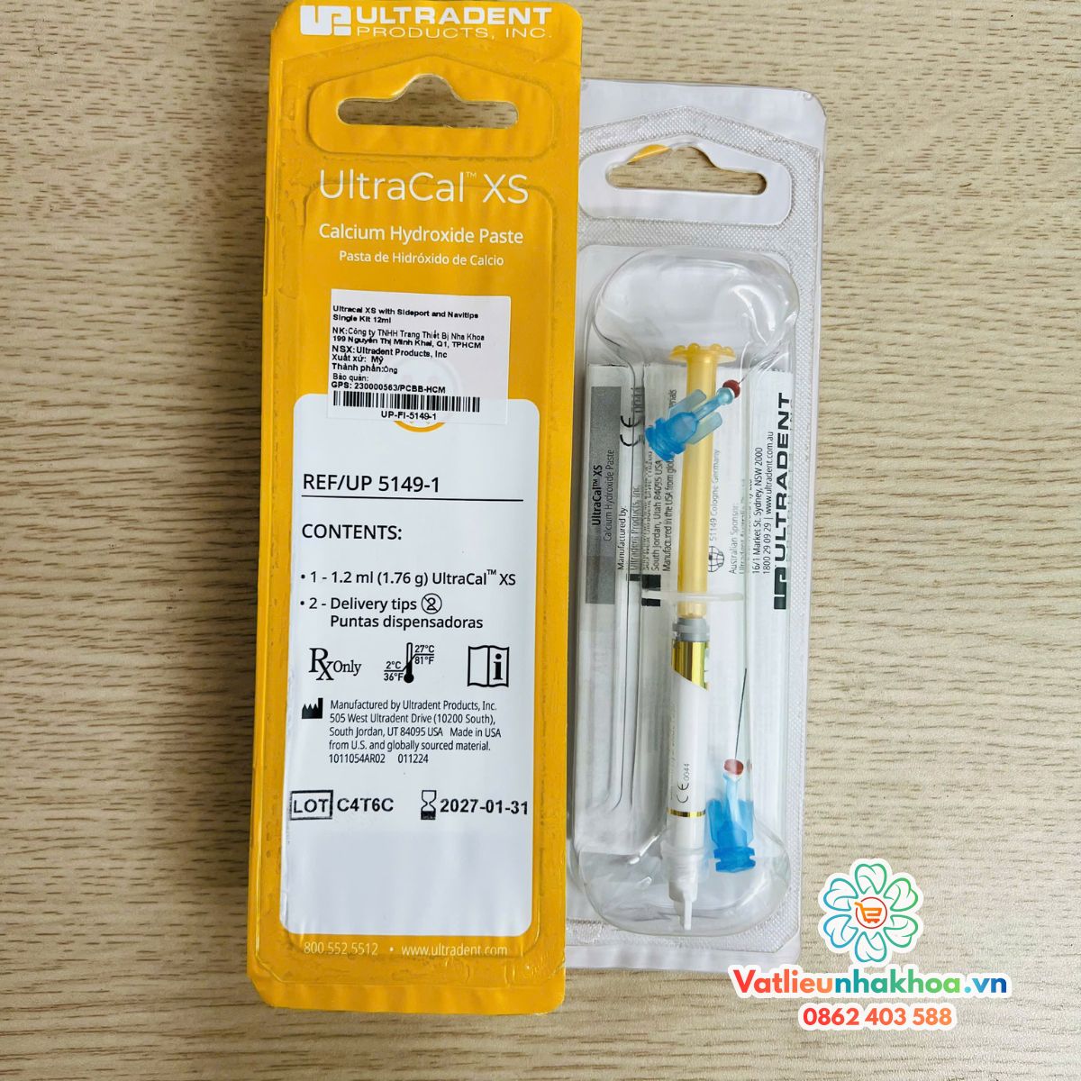 Canxi Hydroxide dạng gel Ultracal XS -Ultradent