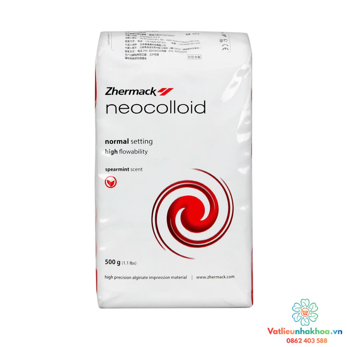 Chất lấy dấu Neocolloid chính hãng Zhermack (500g)