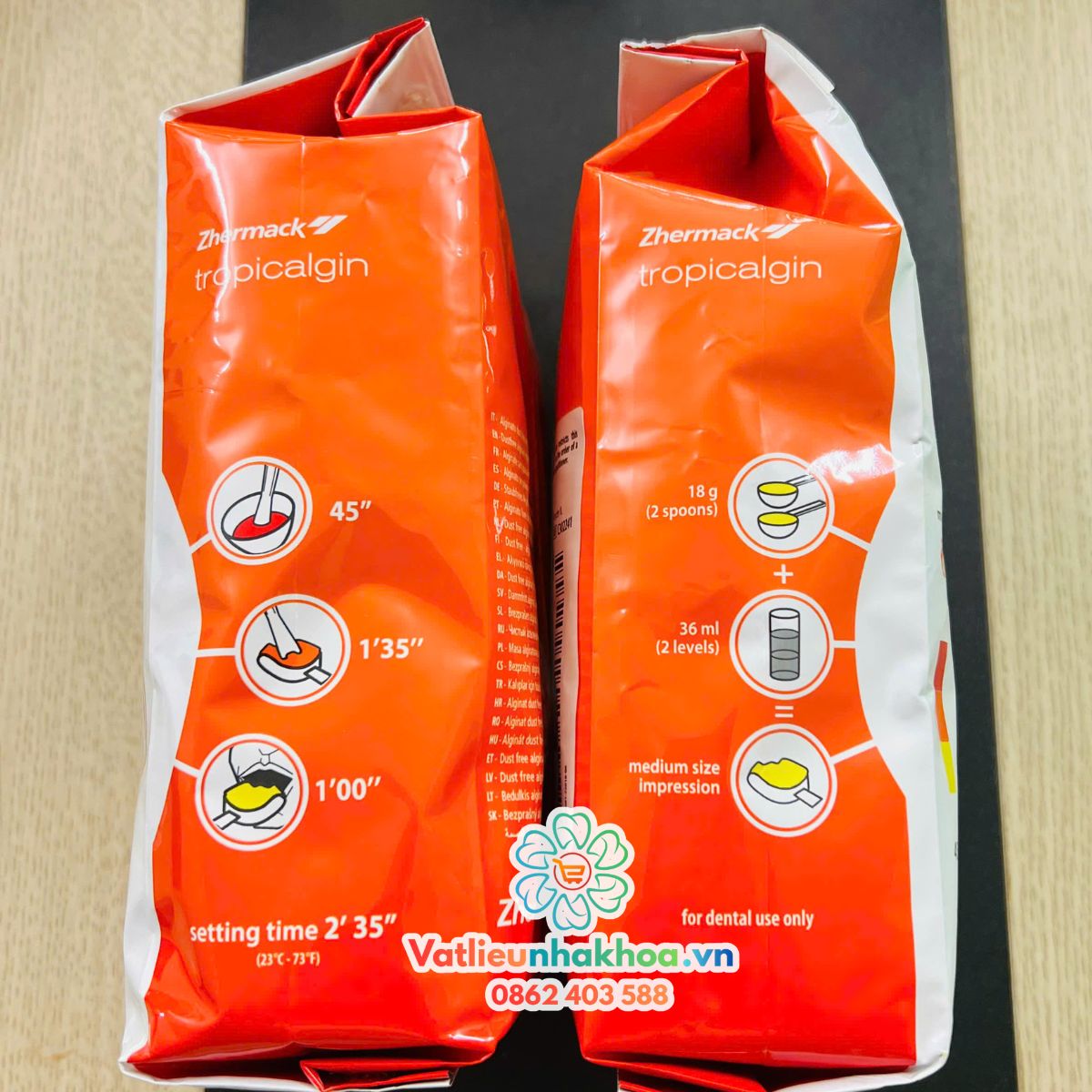 Chất lấy dấu đổi màu Tropical (Alginate Tropicalgin Zhermack)