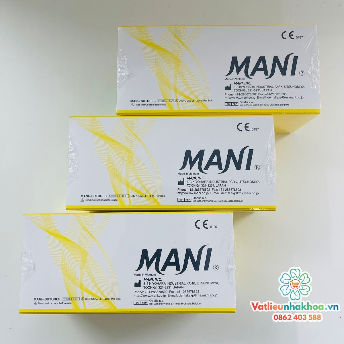 Chỉ khâu phẫu thuật không tiêu tiệt trùng Nylon - Mani