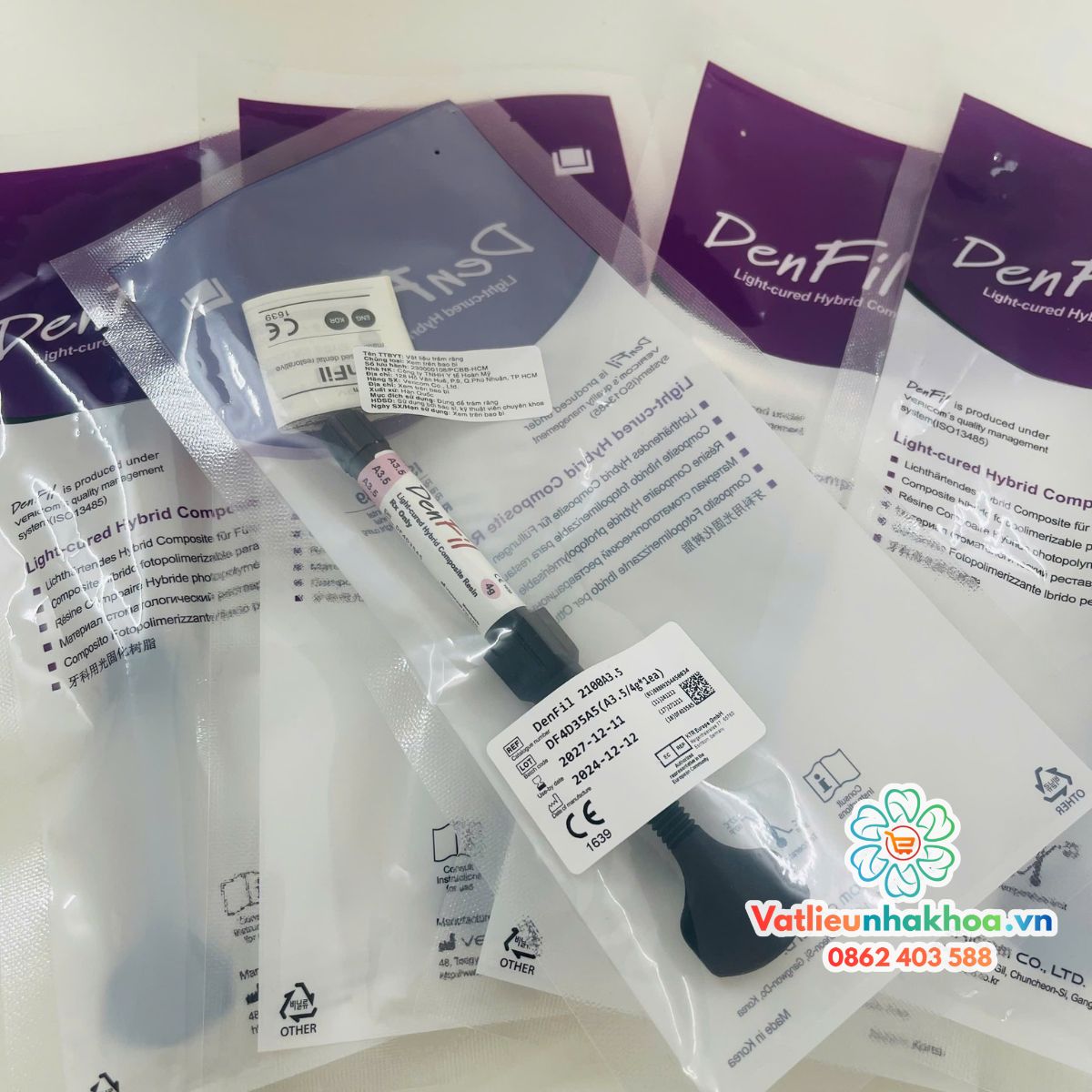 Composite đặc trám răng Denfil Vericom