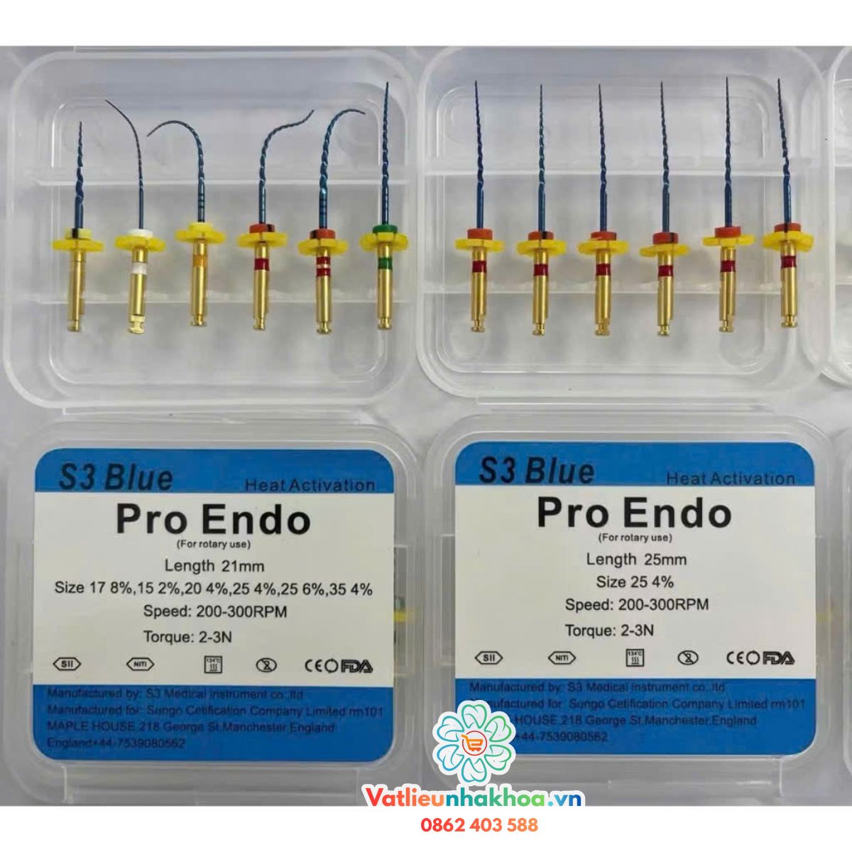 File Máy Nội Nha S3 Blue (MUA 10 TẶNG 1)