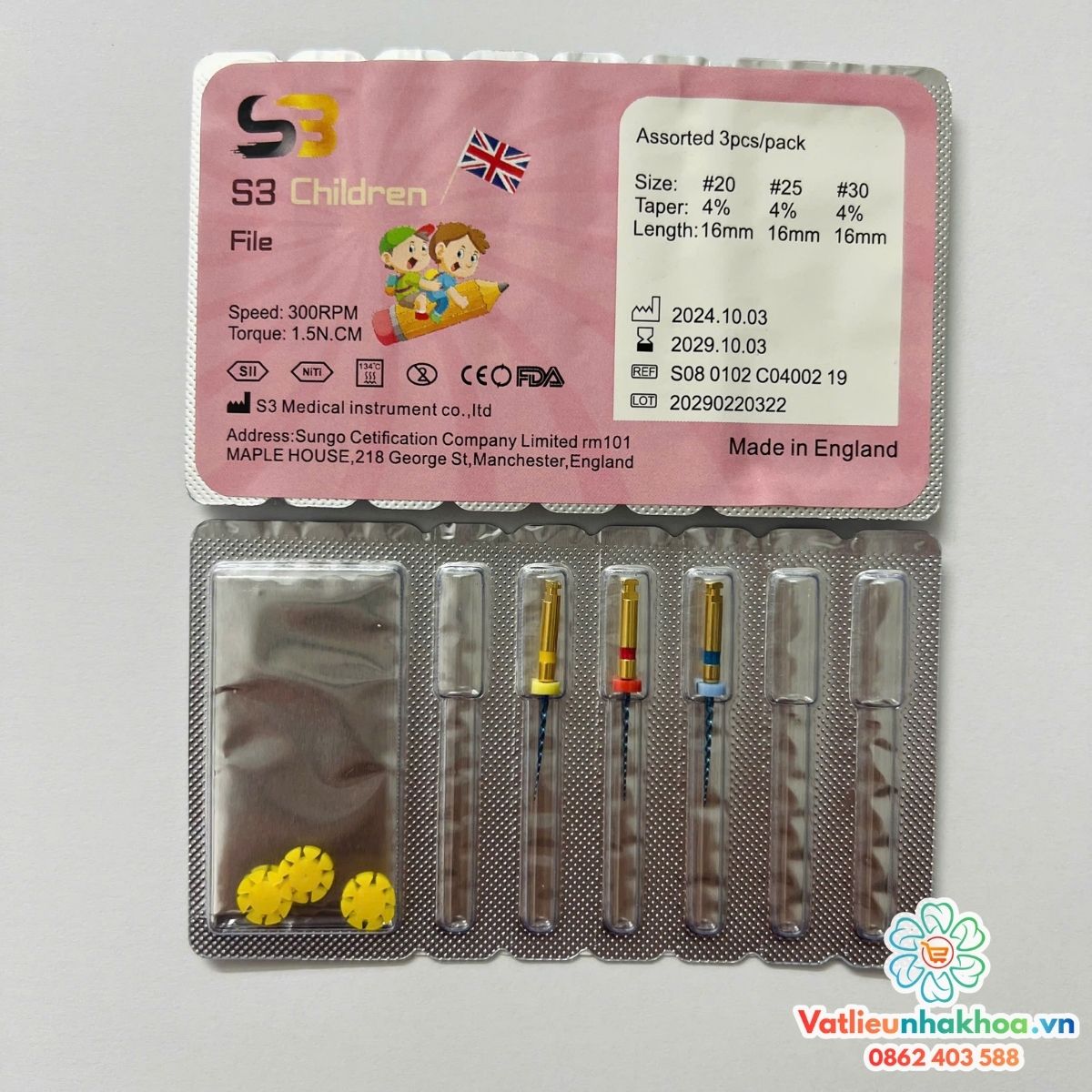 File máy trẻ em S3 children (MUA 2 TẶNG 1)