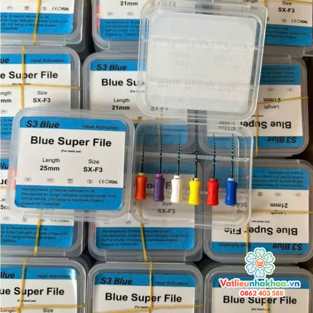 Trâm File tay PROTAPER S3 Blue (MUA 10 TẶNG 1)