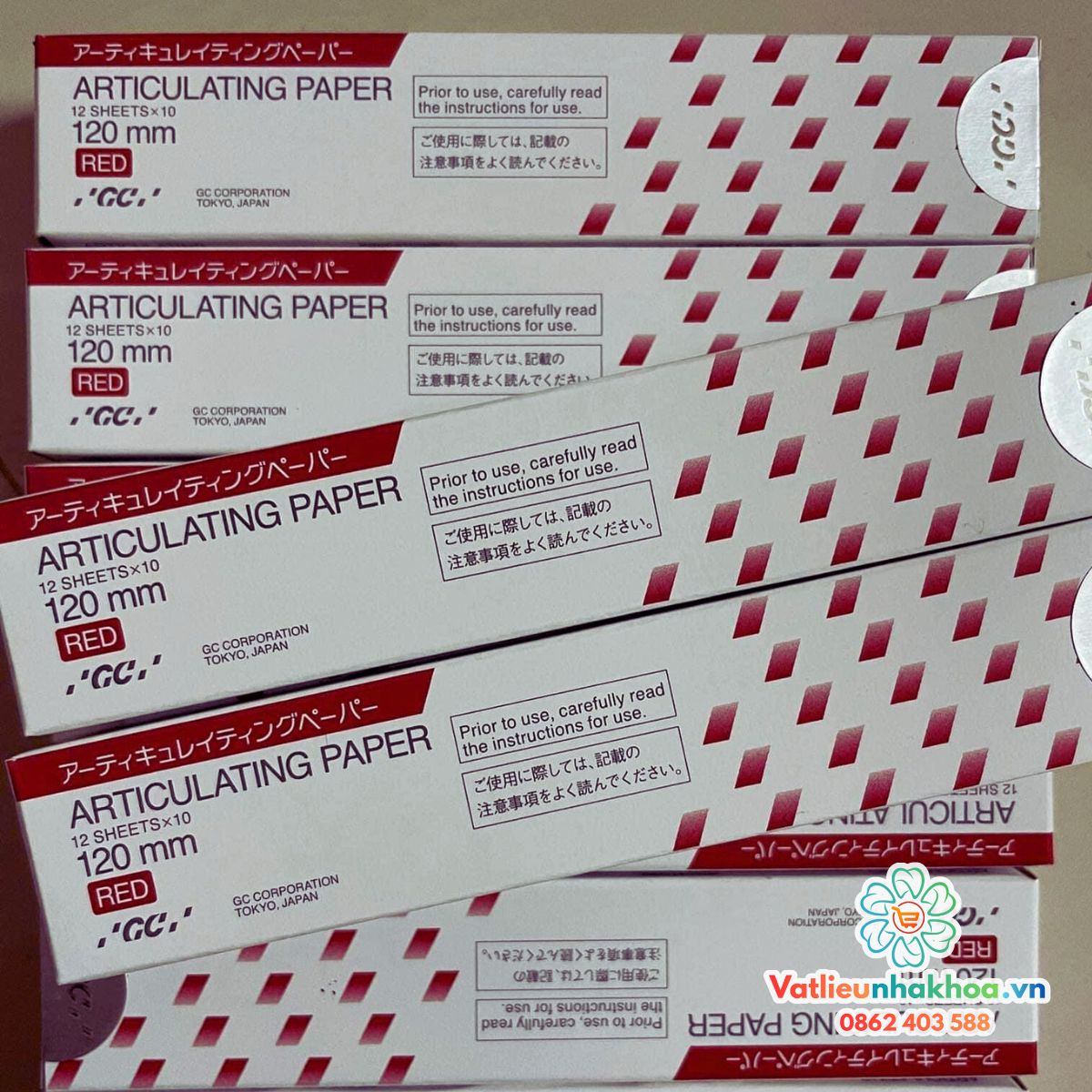Giấy cắn GC Đỏ hàng chính hãng Nhật Bản