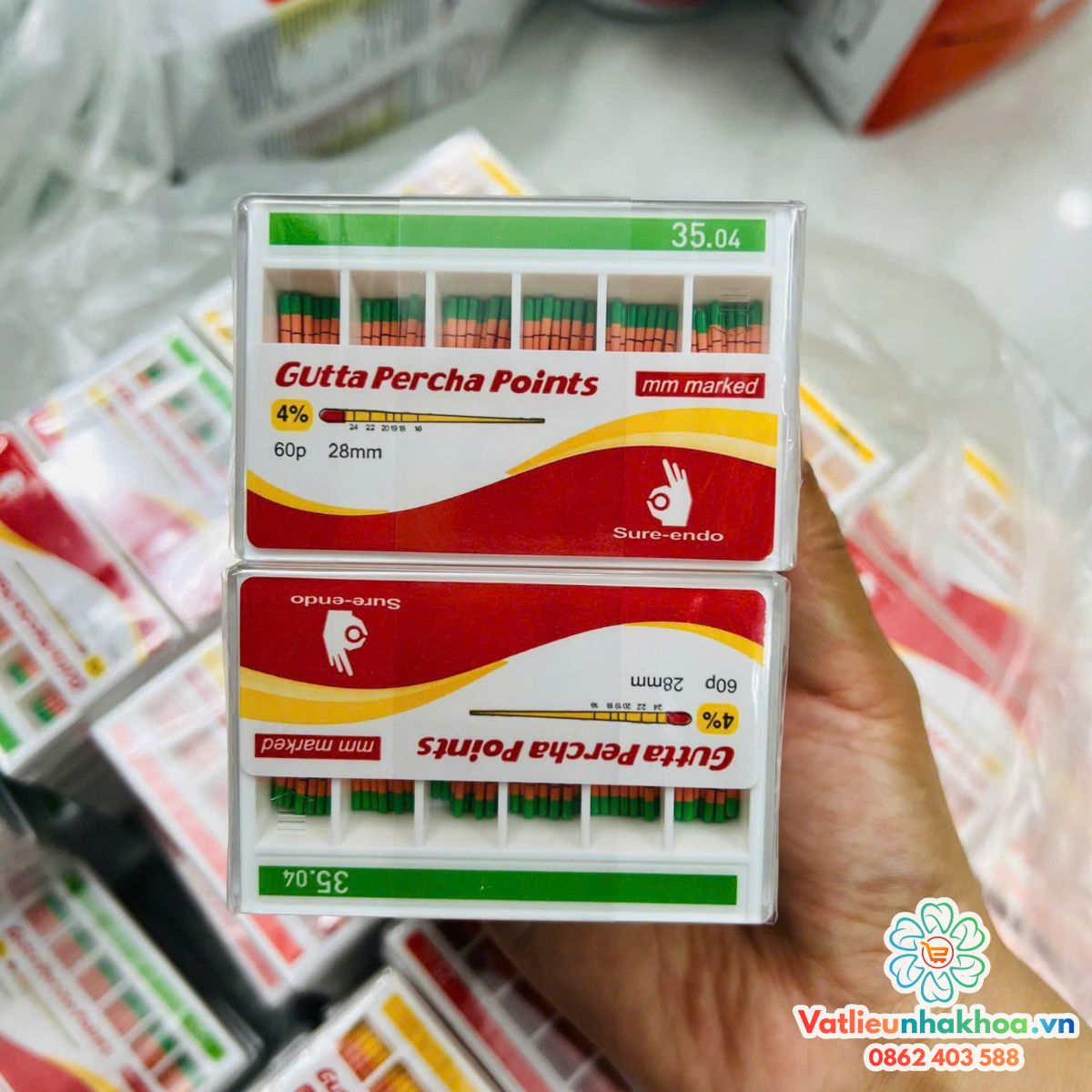 Cone Gutta Percha - Hãng Sure Endo (Hàn Quốc)