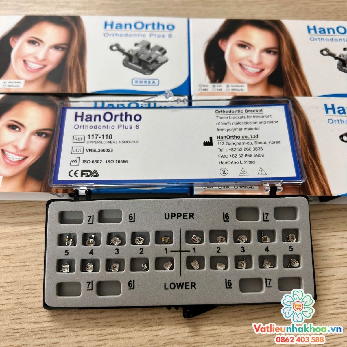 Mắc cài kim loại Hanortho (MUA 2 TẶNG 1, 5 TẶNG 3)