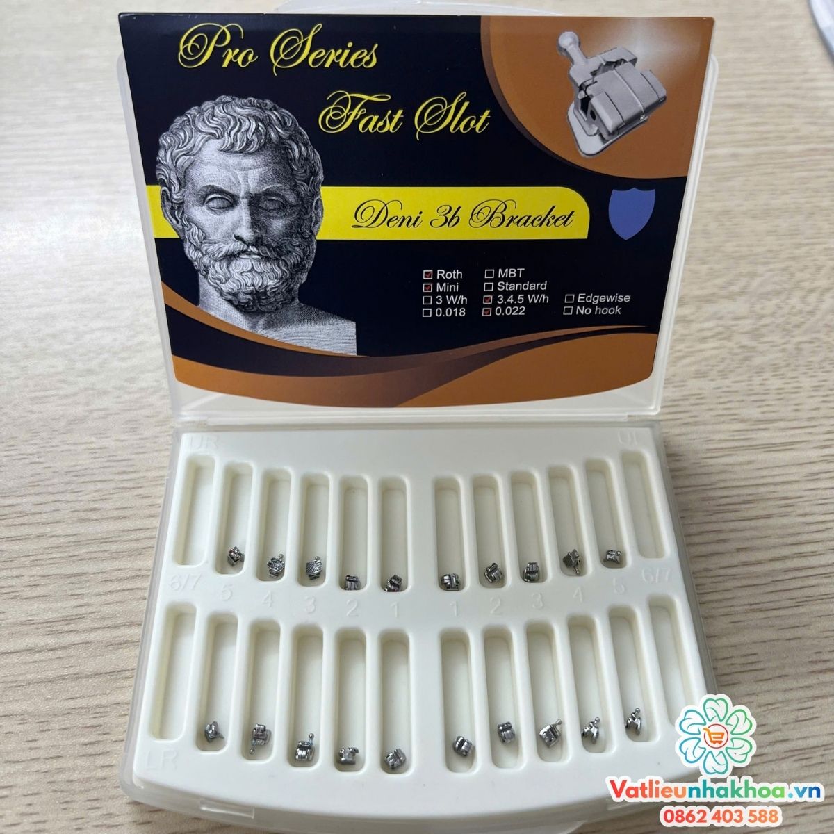 Mắc cài kim loại tự khóa Deni 3B (Ông già) (tự buộc)