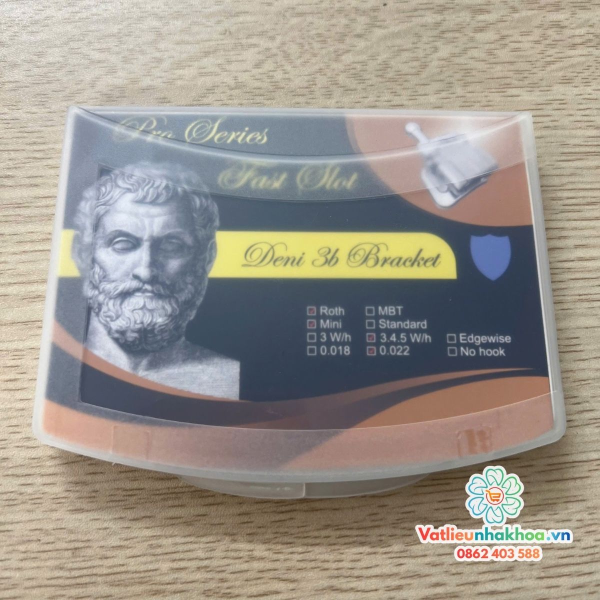 Mắc cài kim loại tự khóa Deni 3B (Ông già) (tự buộc)