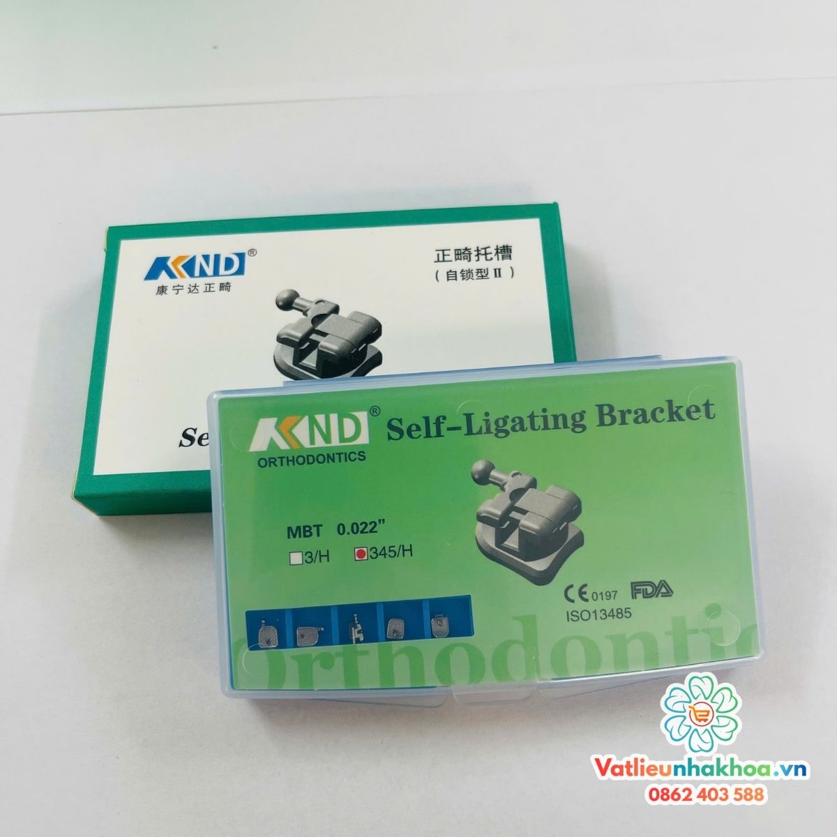 Mắc cài kim loại tự khóa KND (tự buộc) (MUA 10 TẶNG 1)