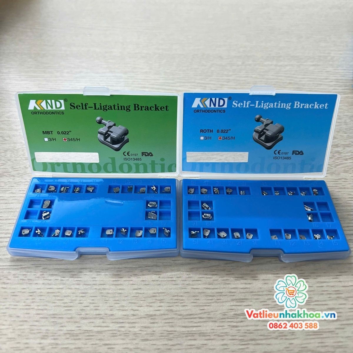 Mắc cài kim loại tự khóa KND (tự buộc) (MUA 10 TẶNG 1)