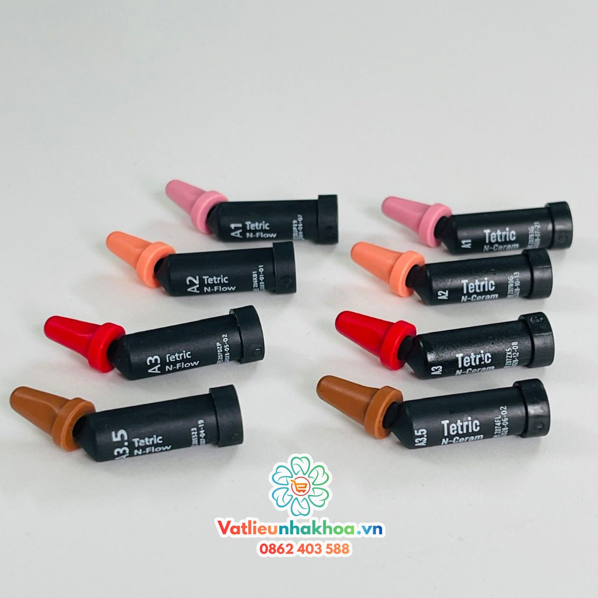 Nhộng composite dạng Lỏng/Đặc trám răng Tetric N-Flow/ Tetric N-Cream 