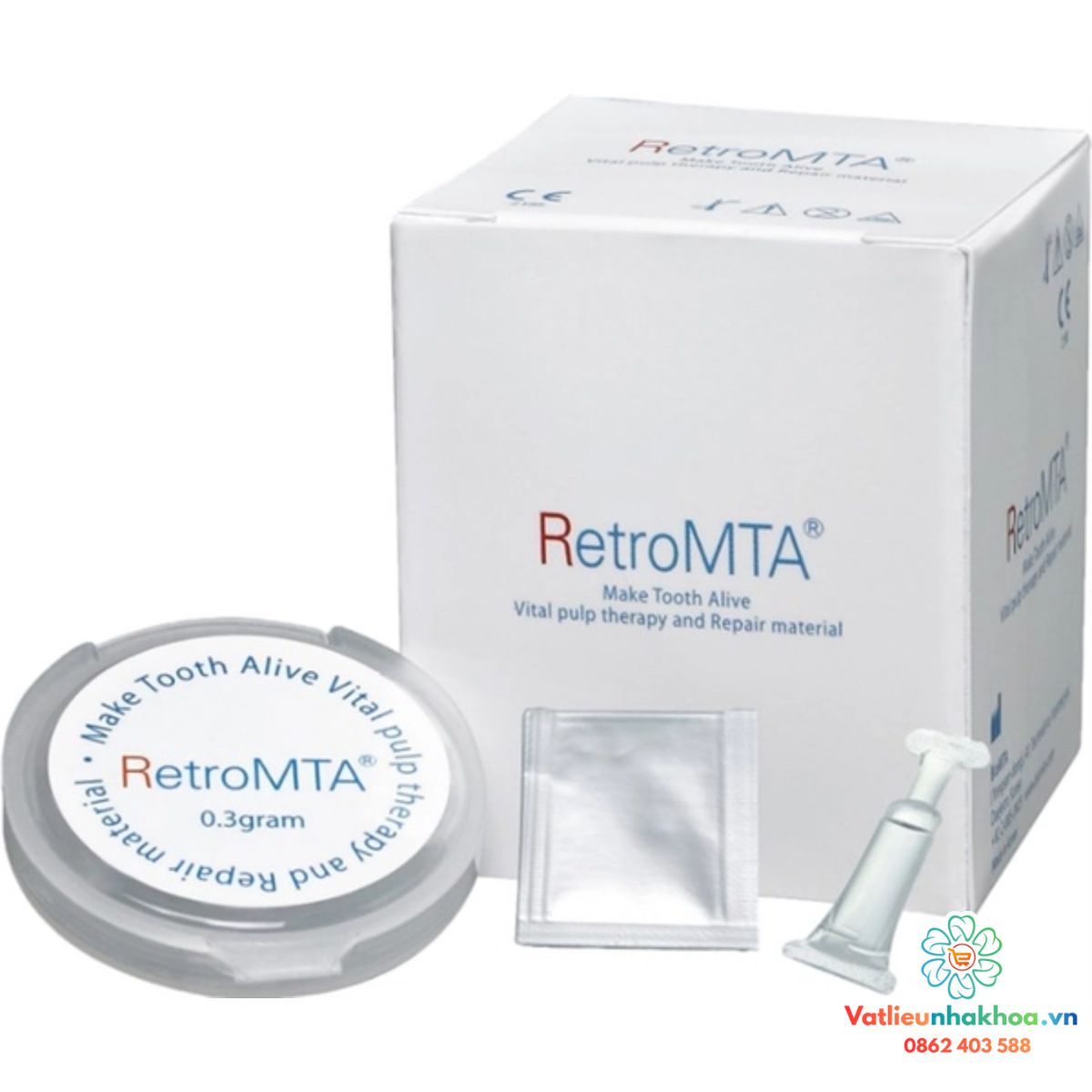 Retro MTA 0,3g Vật Liệu Bảo Tồn Tủy - Tép lẻ