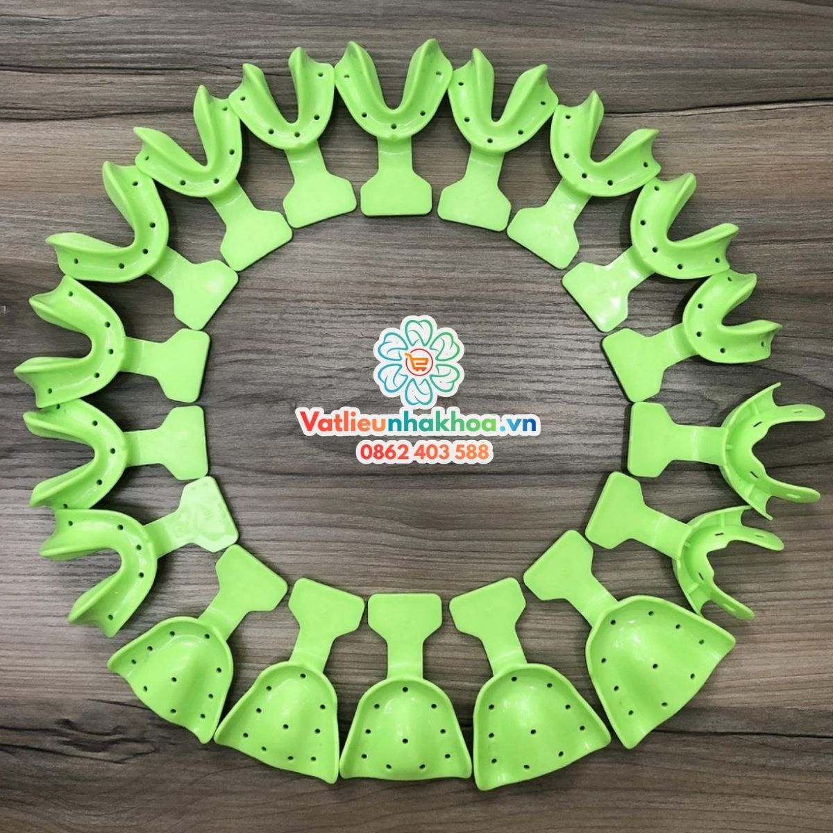 Bộ thìa lấy dấu hàm tháo lắp 17 chi tiết/ 18 chi tiết