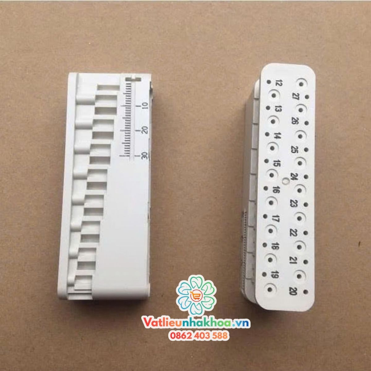 Thước đo nội nha TQ ( màu trắng)