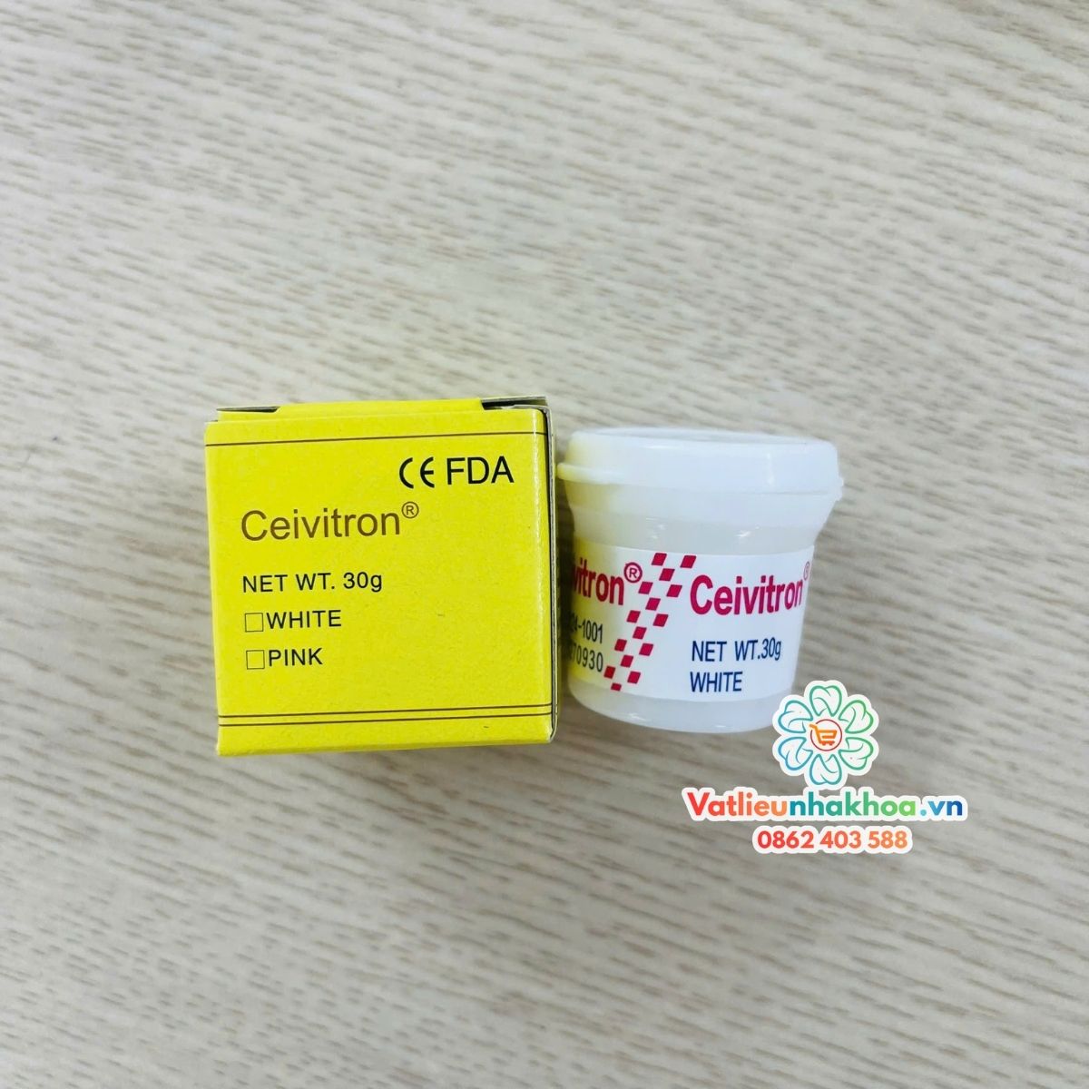 Vật liệu trám tạm - hàn tạm Ceivitron (Hộp 30g)