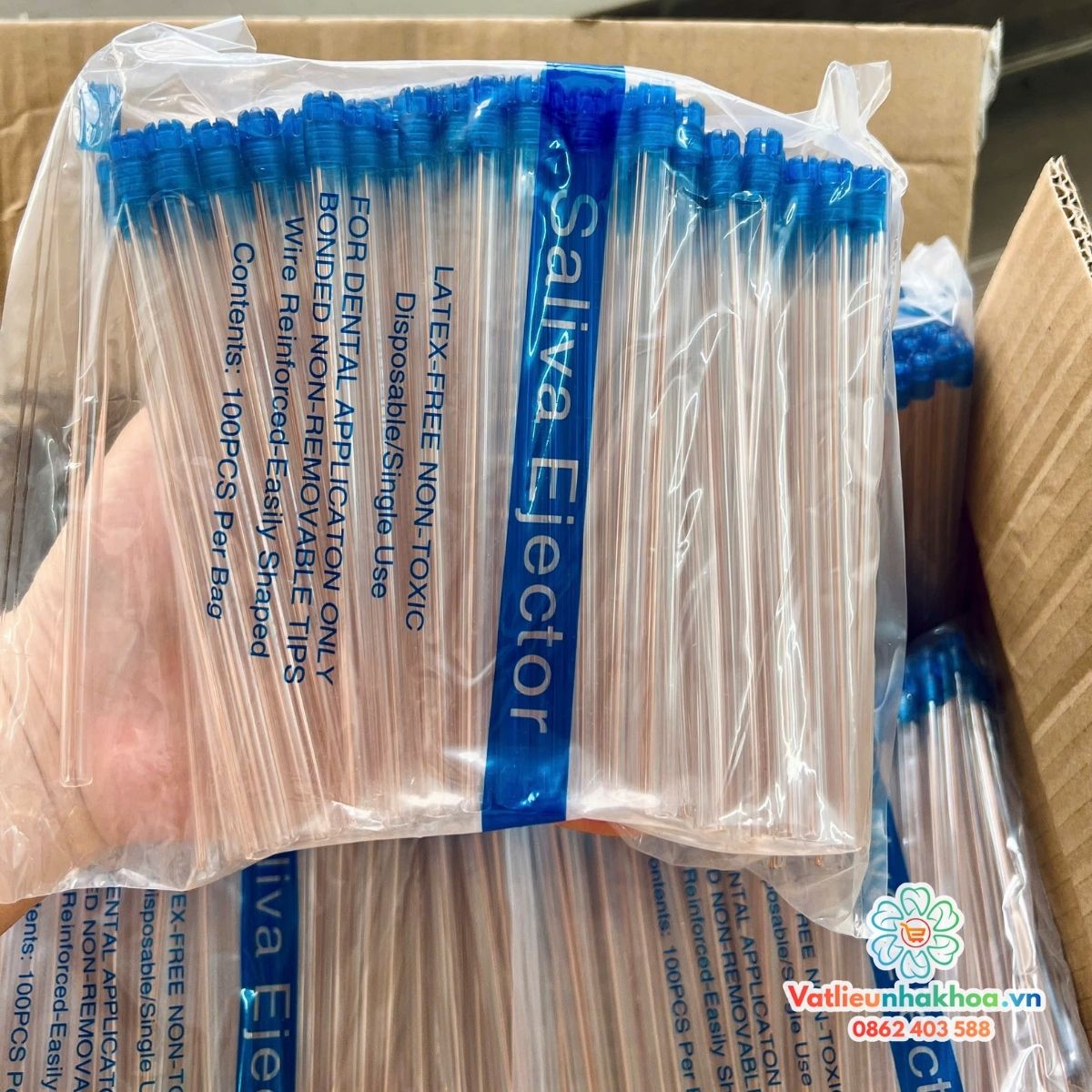 Ống hút nước bọt lõi đồng Saliva