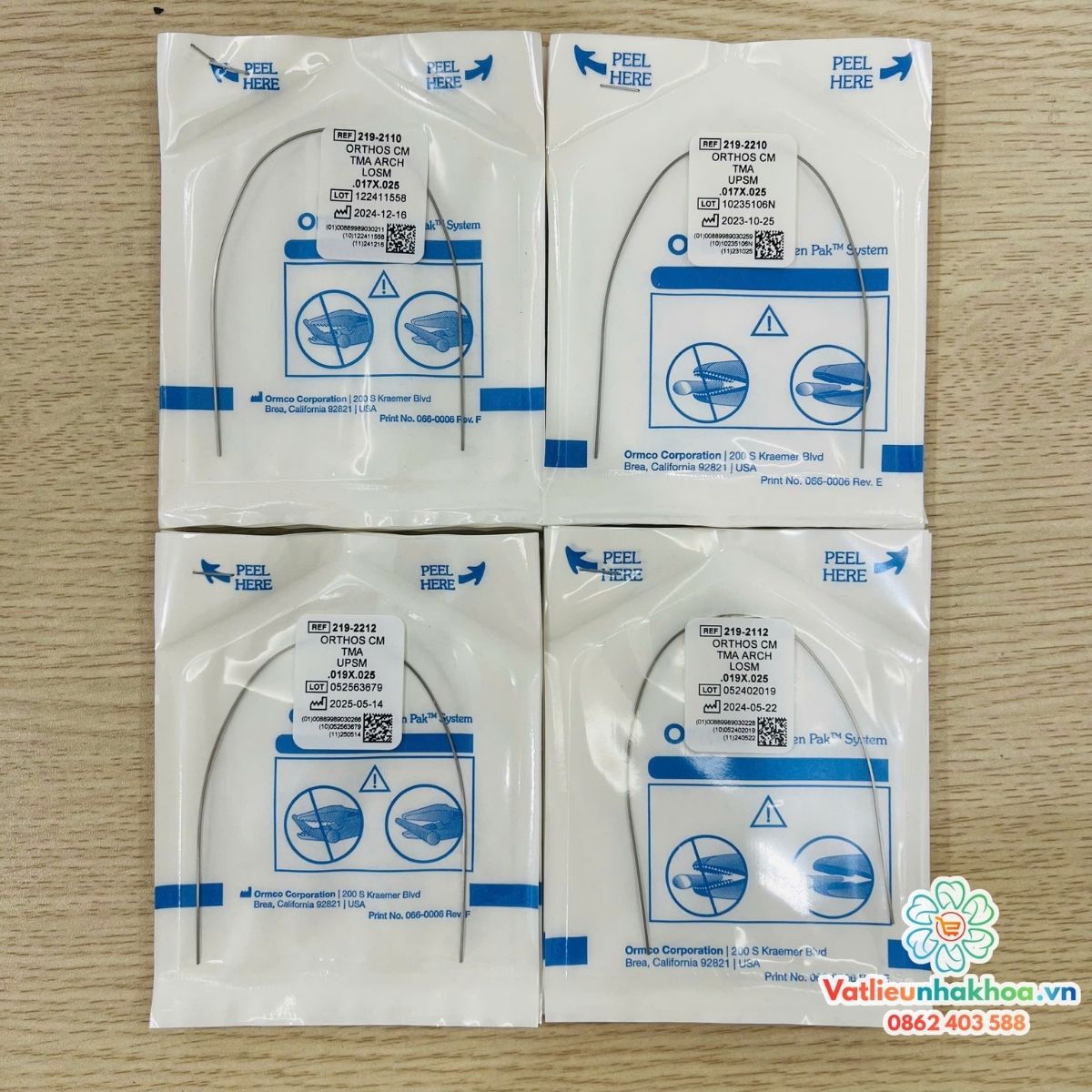 Dây cung TMA - Ormco