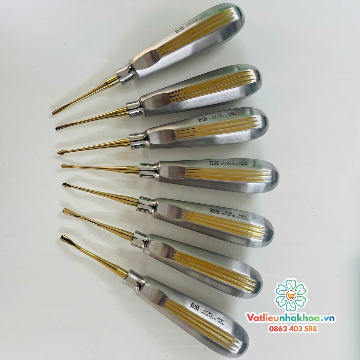 Bộ bẩy không sang chấn cán to 7 chi tiết