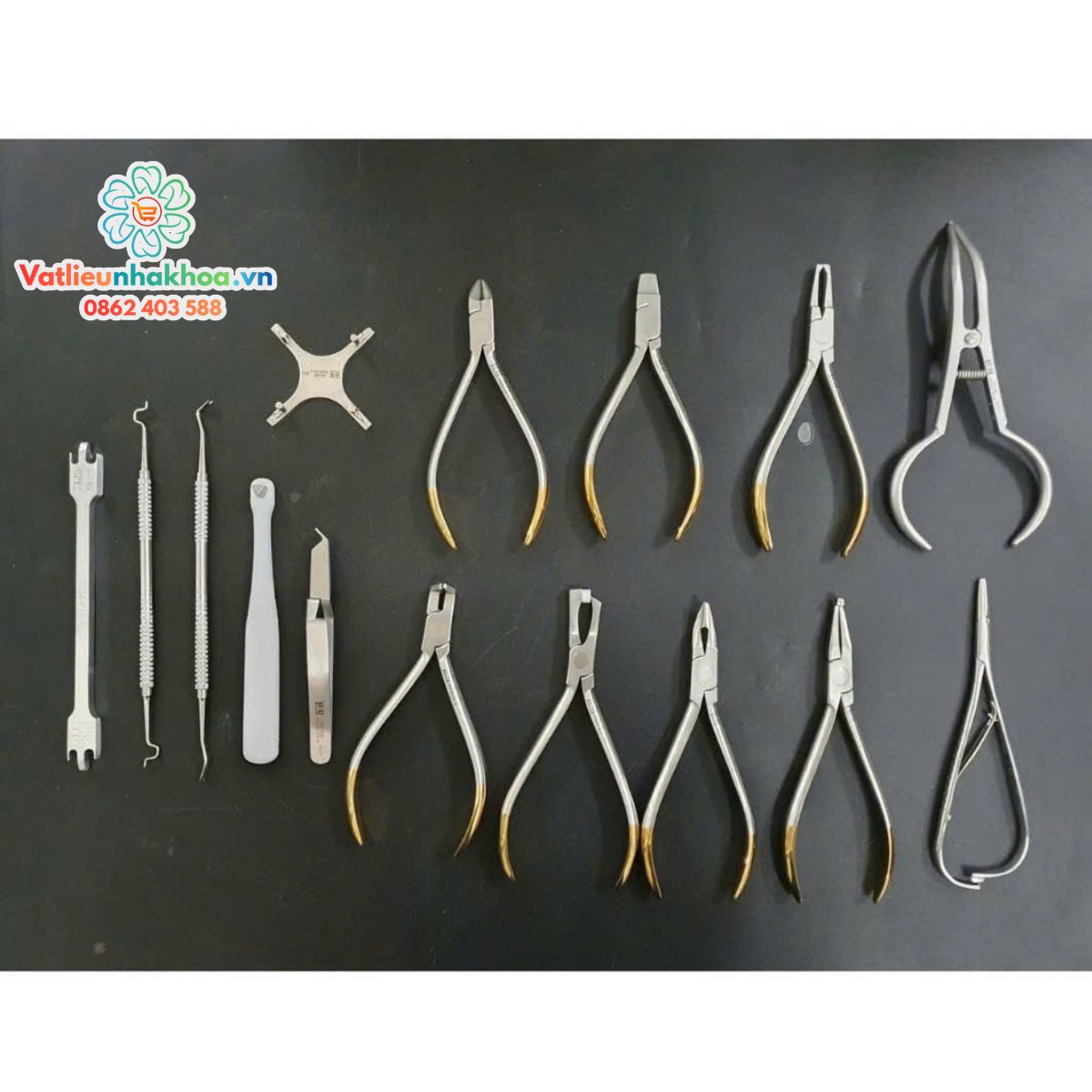 Bộ kìm chỉnh nha Pakistan 15 chi tiết (Bộ)