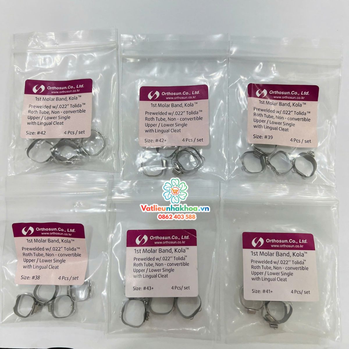 Band chỉnh nha Hàn Quốc Orthosun 2 ống