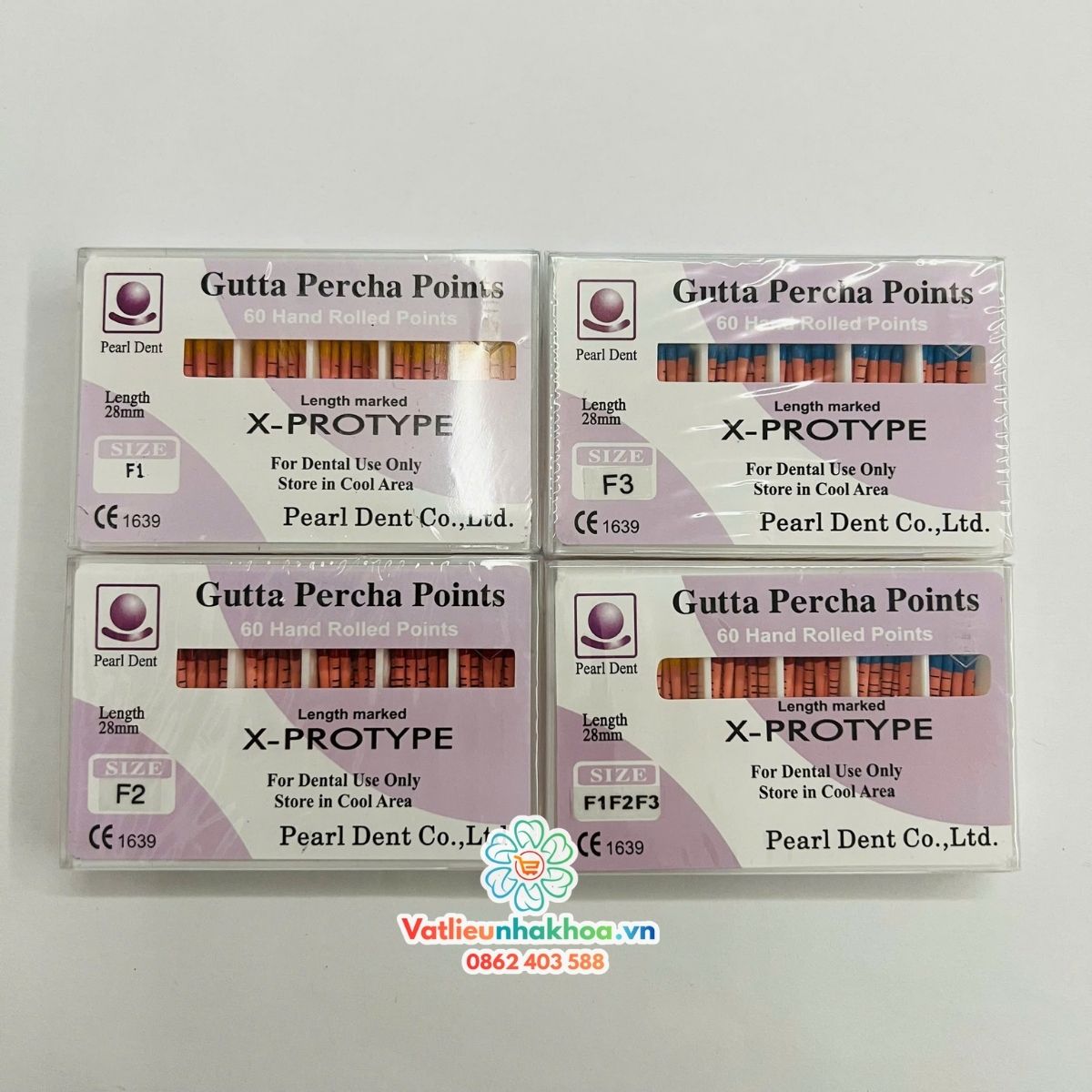 Gutta Percha Points nội nha Protaper X-Protype Pearl Dent