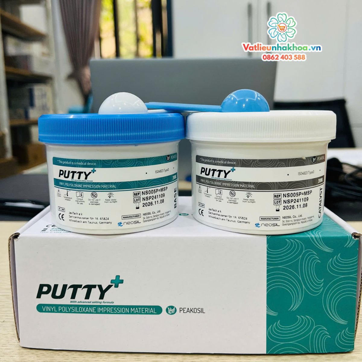 Vật liệu lấy dấu đặc Silicone Putty Peakosil (560ml) - DATE T11/2026