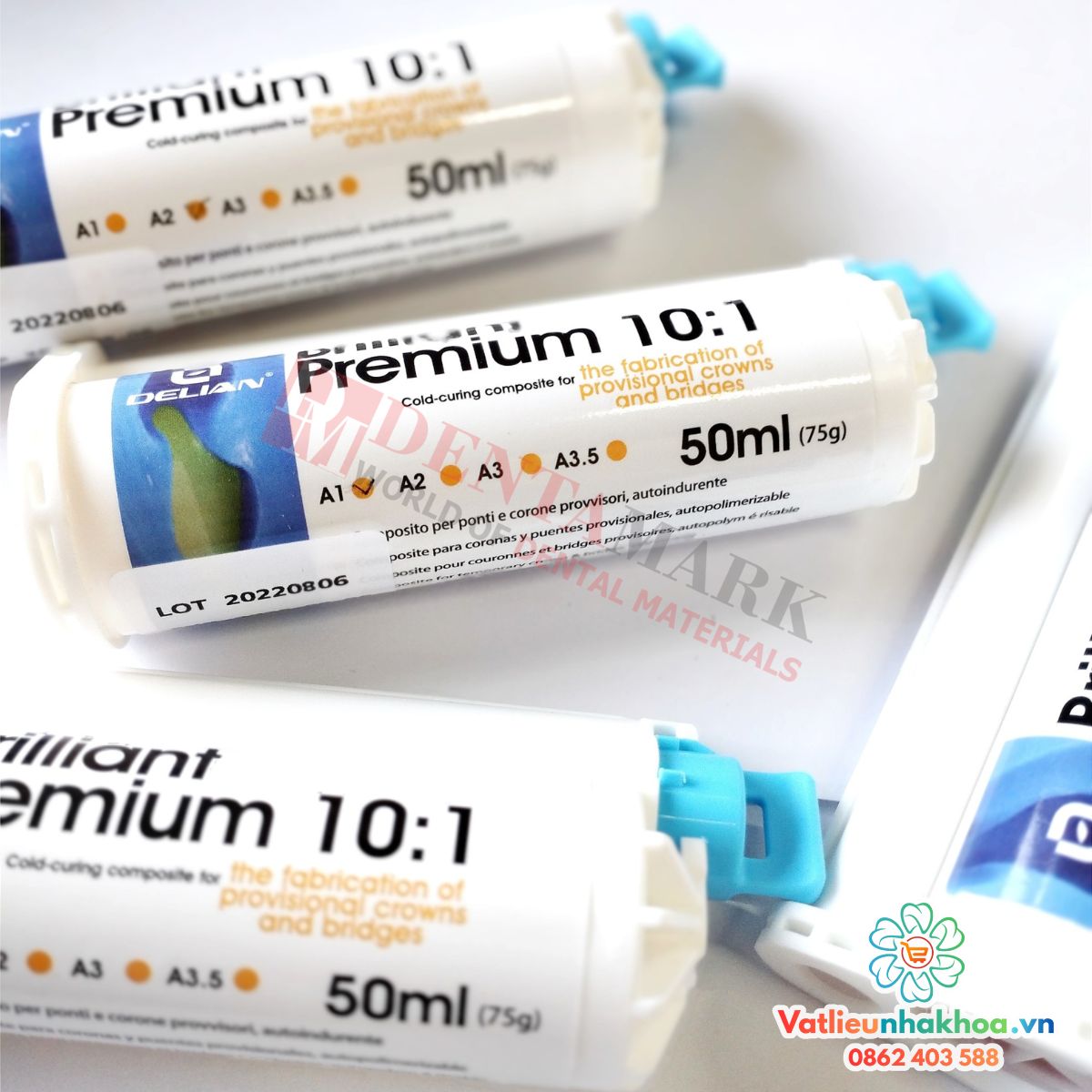 Vật liệu làm răng tạm Brilliant Premium 10:1