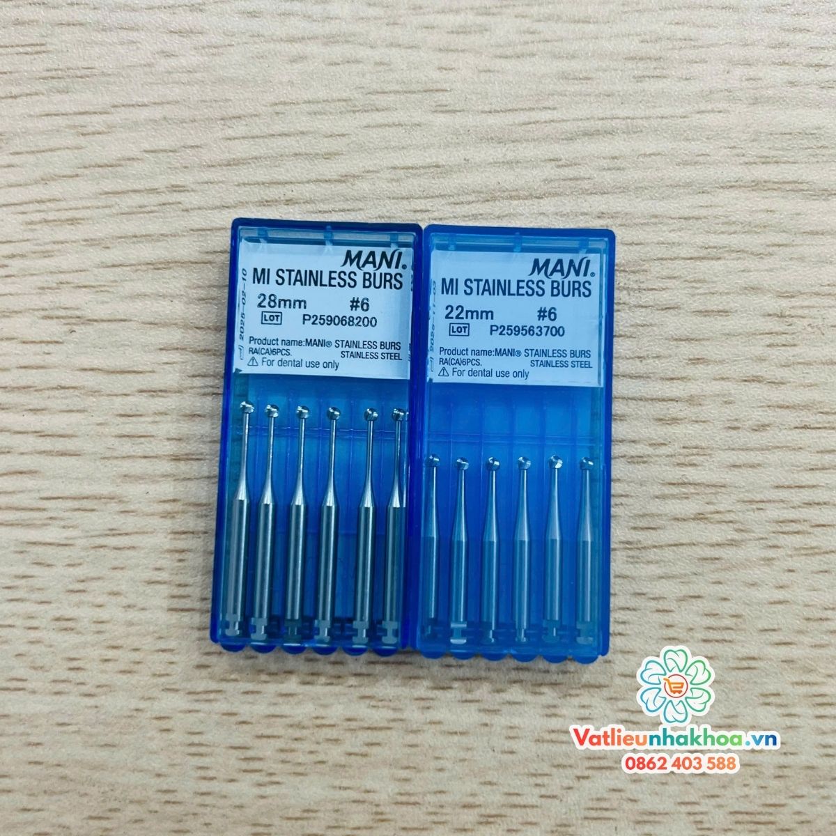 Mũi nạo ngà tay chậm MI Stainless Burs Mani