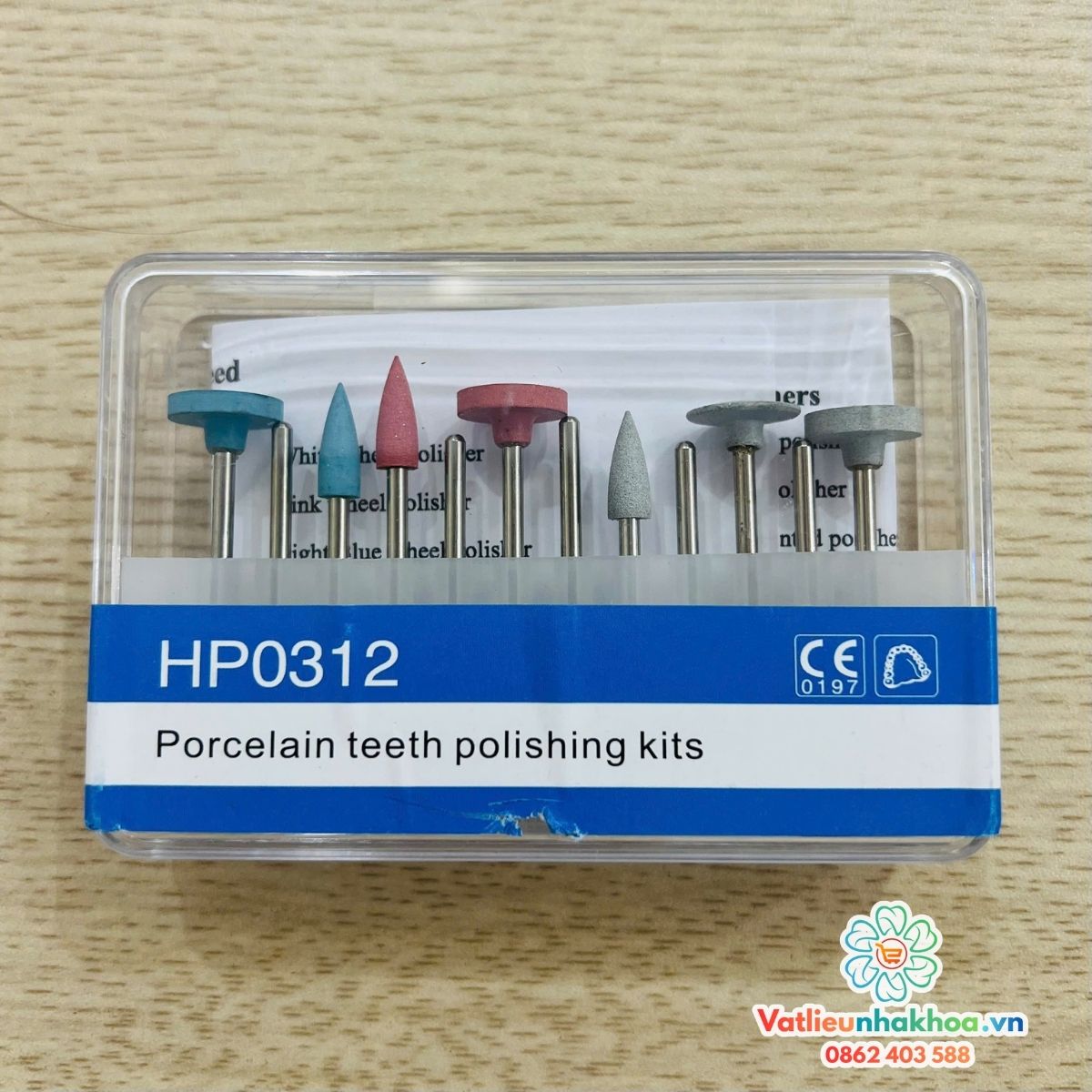 Bộ kít mũi đánh bóng sứ 12 chi tiết HP0312