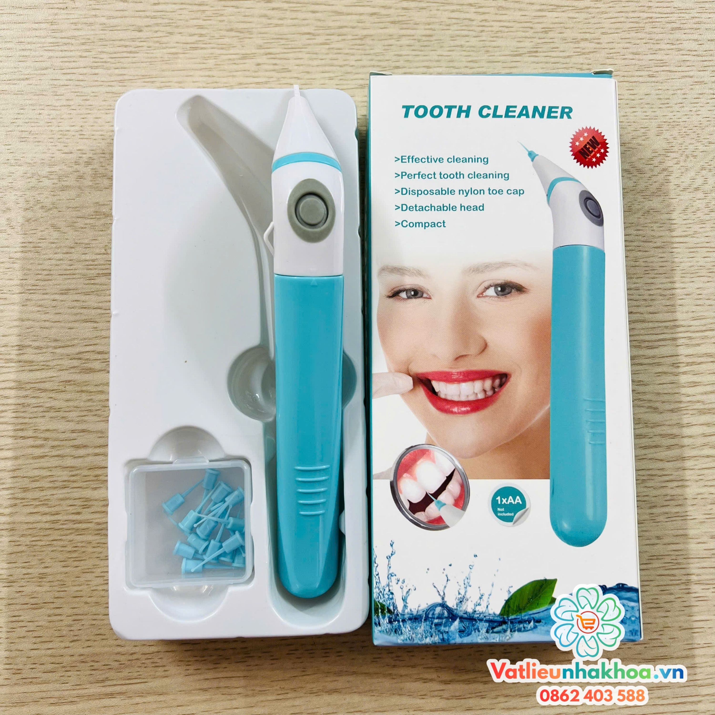 Máy rung bơm rửa nội nha Tooth Cleaner - Tặng thêm 5 đầu rung