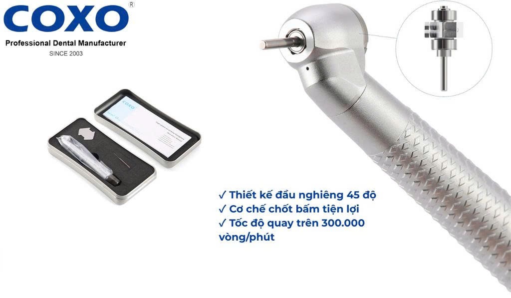 Tay khoan nhanh COXO chếch 45 độ không đèn