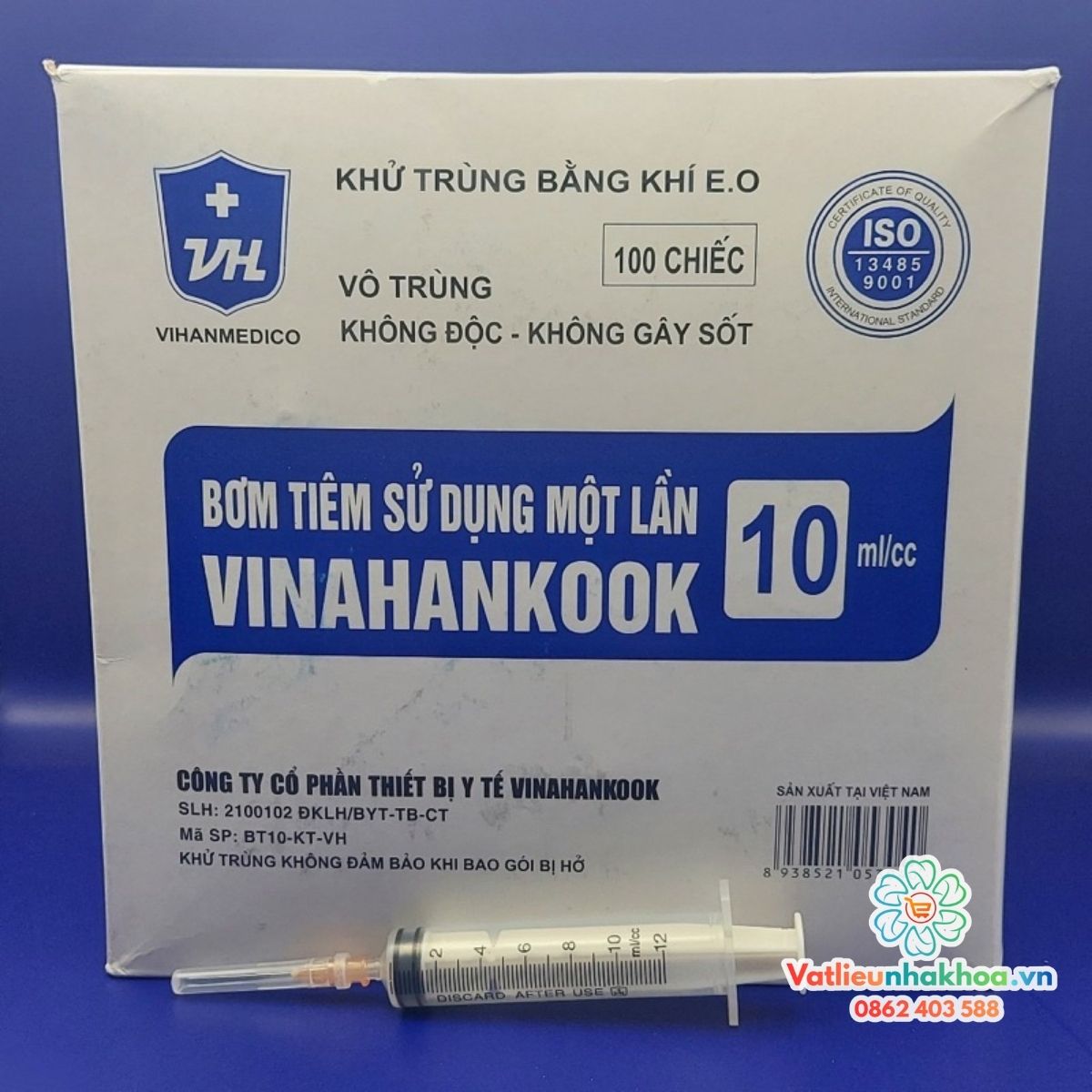 Bơm kim tiêm vô khuẩn (100 cái) 1ml/3ml/5ml/10ml