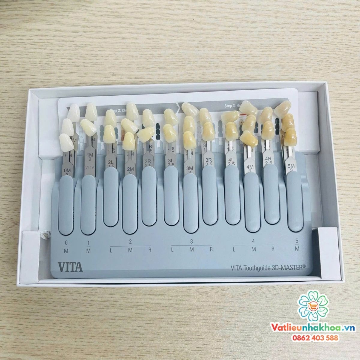Bảng so màu răng Vita 3D cao cấp (Hộp)