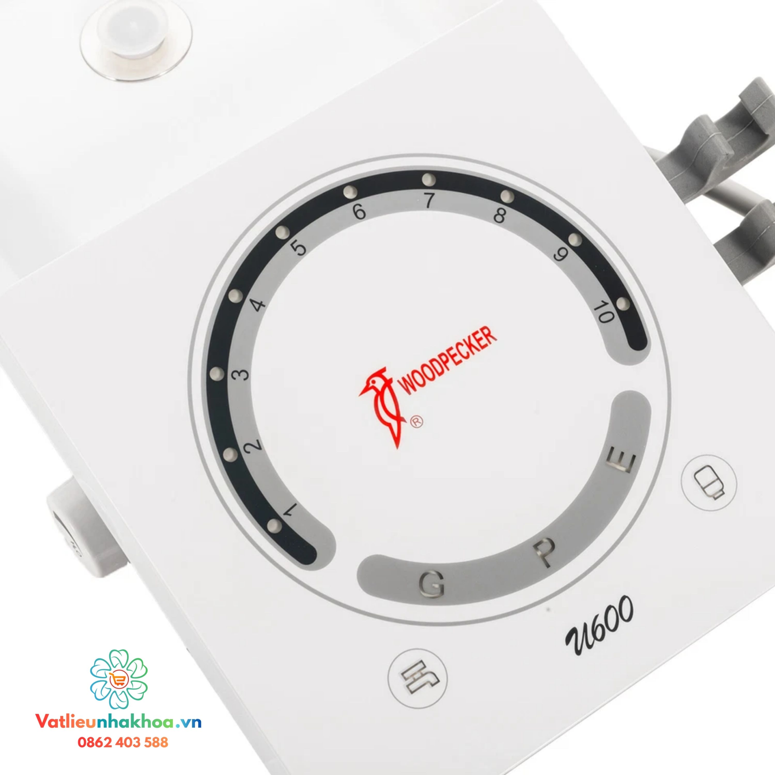 Máy cạo vôi tích hợp rung rửa nội nha Ultrasonic U600 Led Woodpecker (máy lấy cao)