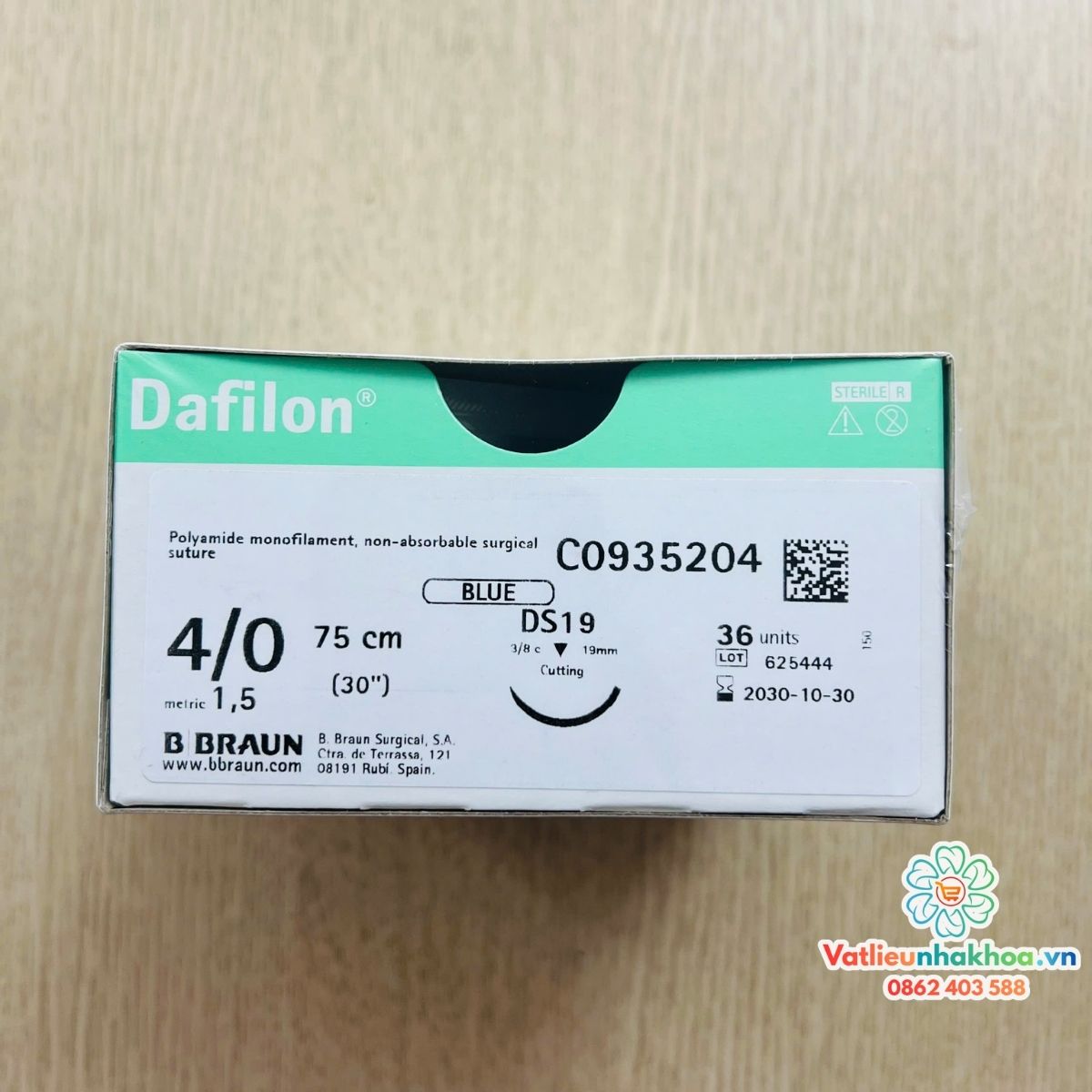 Chỉ khâu phẫu thuật không tiêu Dafilon B.Braun