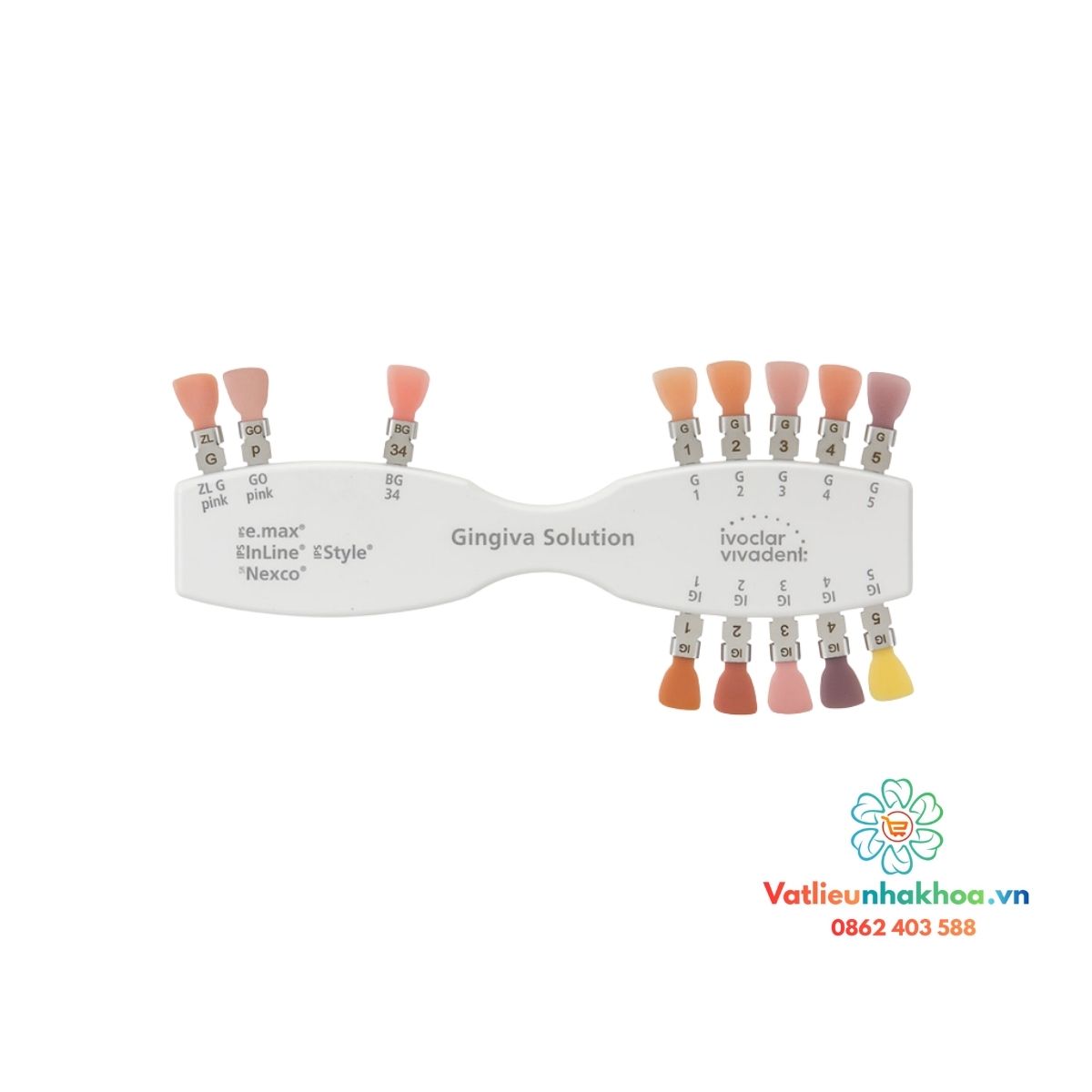 Bảng so màu nướu Gingiva shadeguide - Ivoclar Vivadent