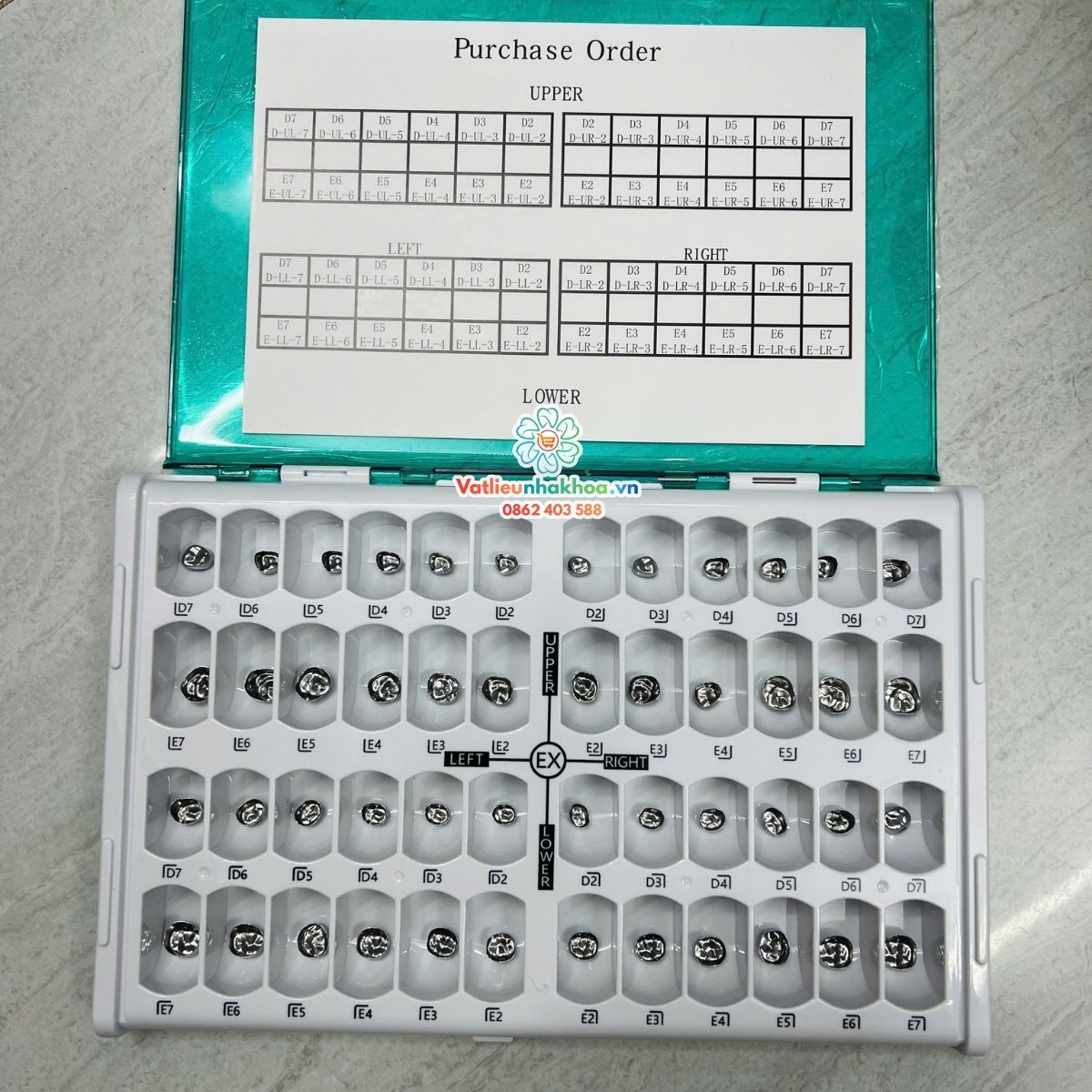 Chụp thép trẻ em - Bộ 48 cái (Trung Quốc)