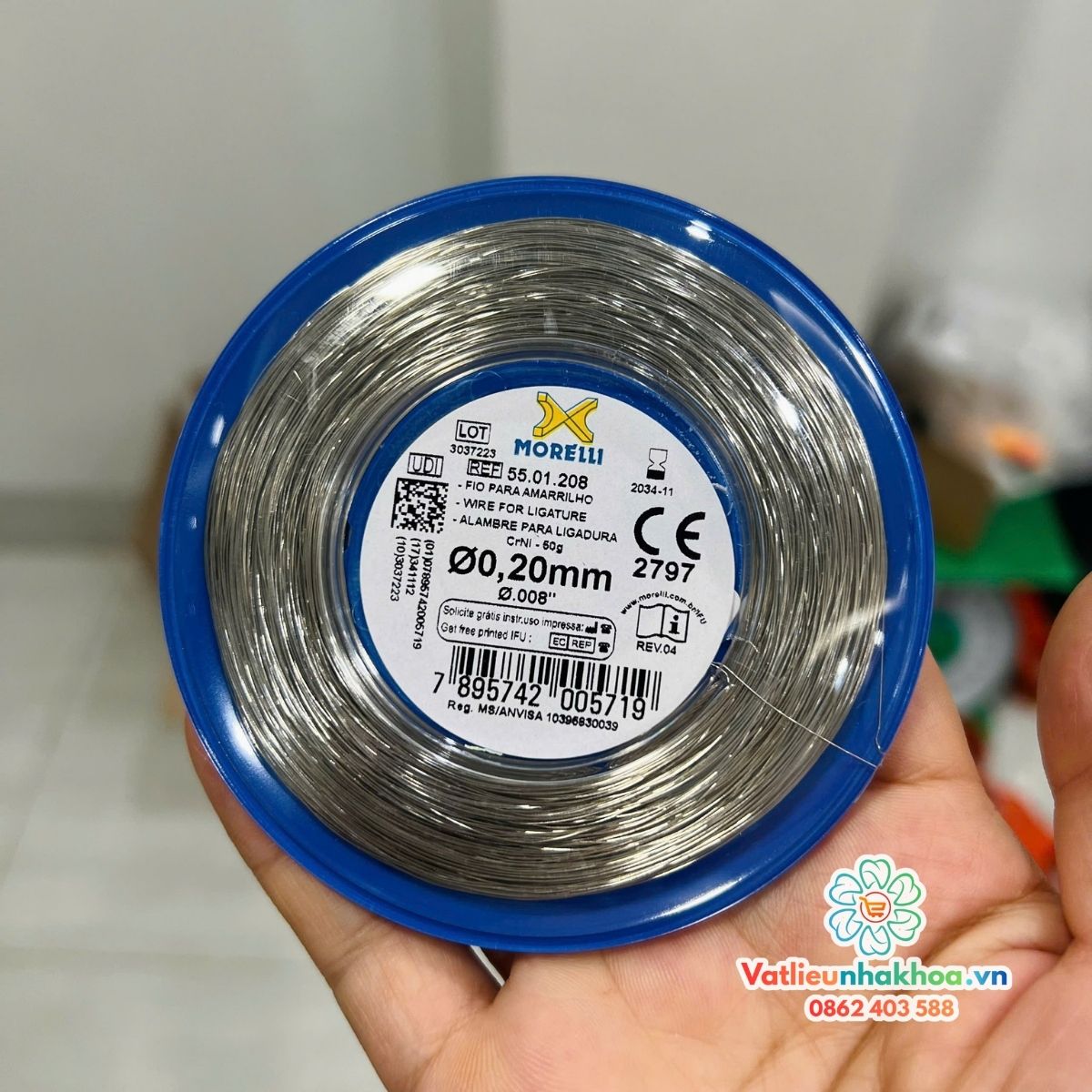 Chỉ thép buộc mắc cài Morelli - Cuộn