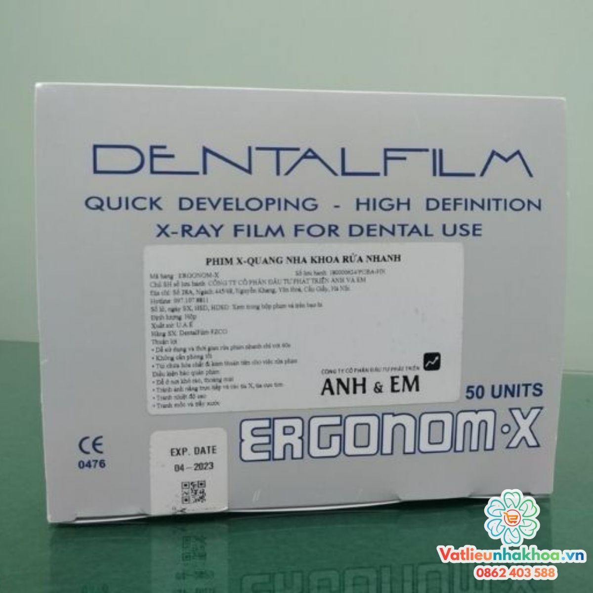 Phim X-quang nha khoa rửa nhanh Dental film