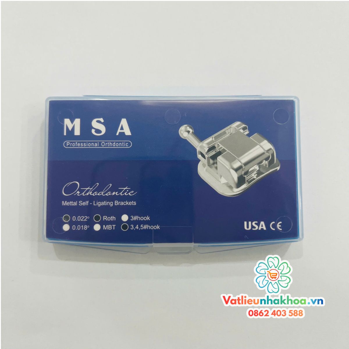 Mắc cài kim loại tự khoá MSA (Tự buộc)