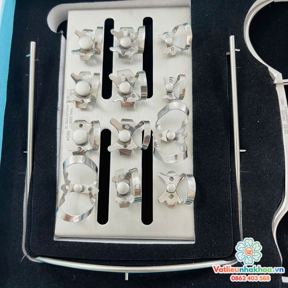 Bộ dụng cụ đặt đê cao su H&H - Pakistan