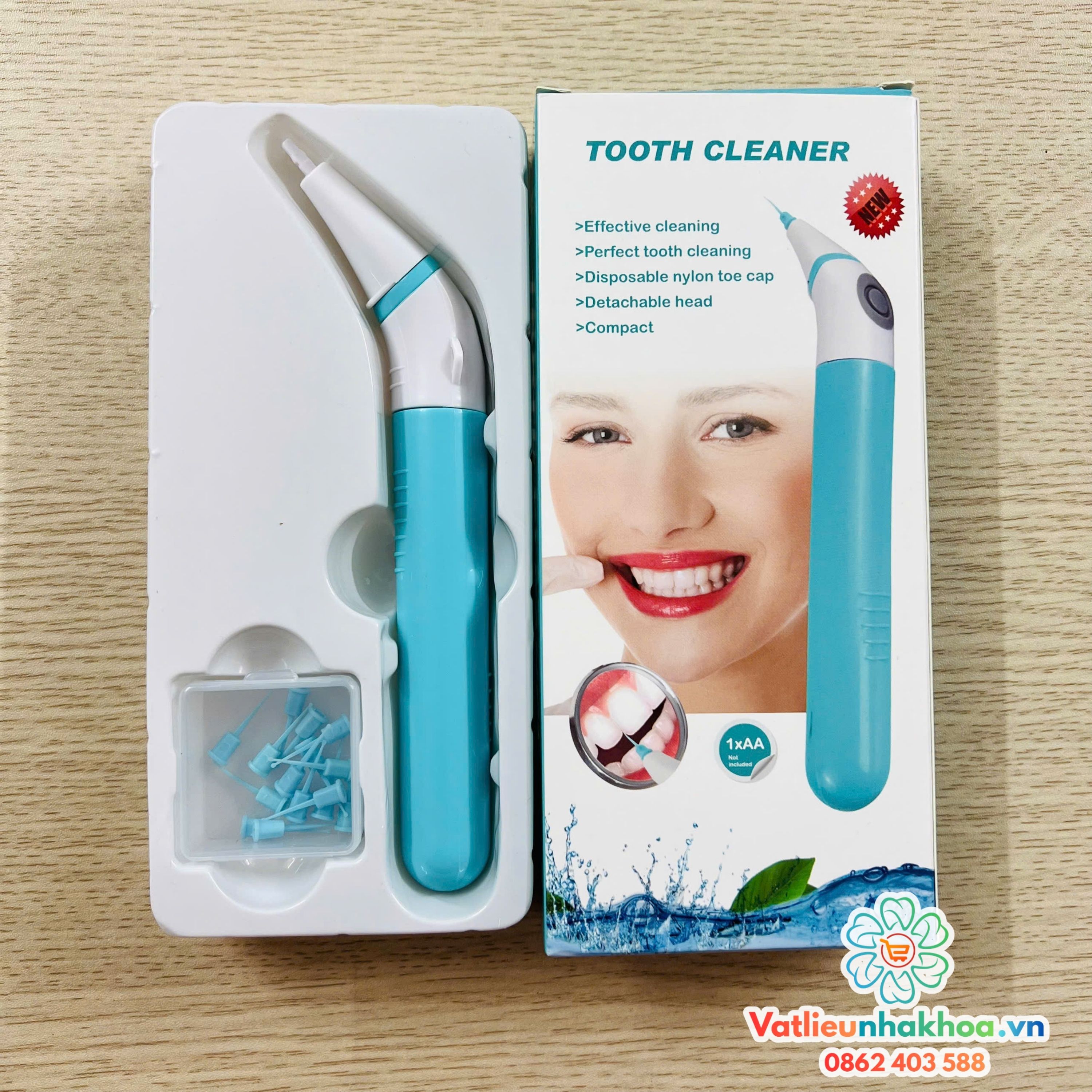 Máy rung bơm rửa nội nha Tooth Cleaner - Tặng thêm 5 đầu rung