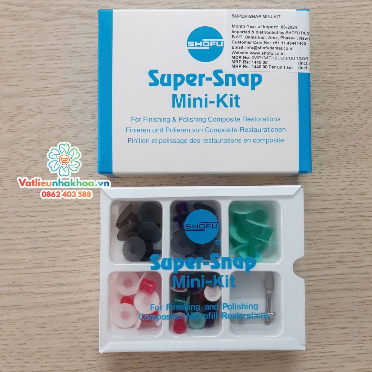 Bộ đánh bóng composite Super-Snap Mini Kit Shofu