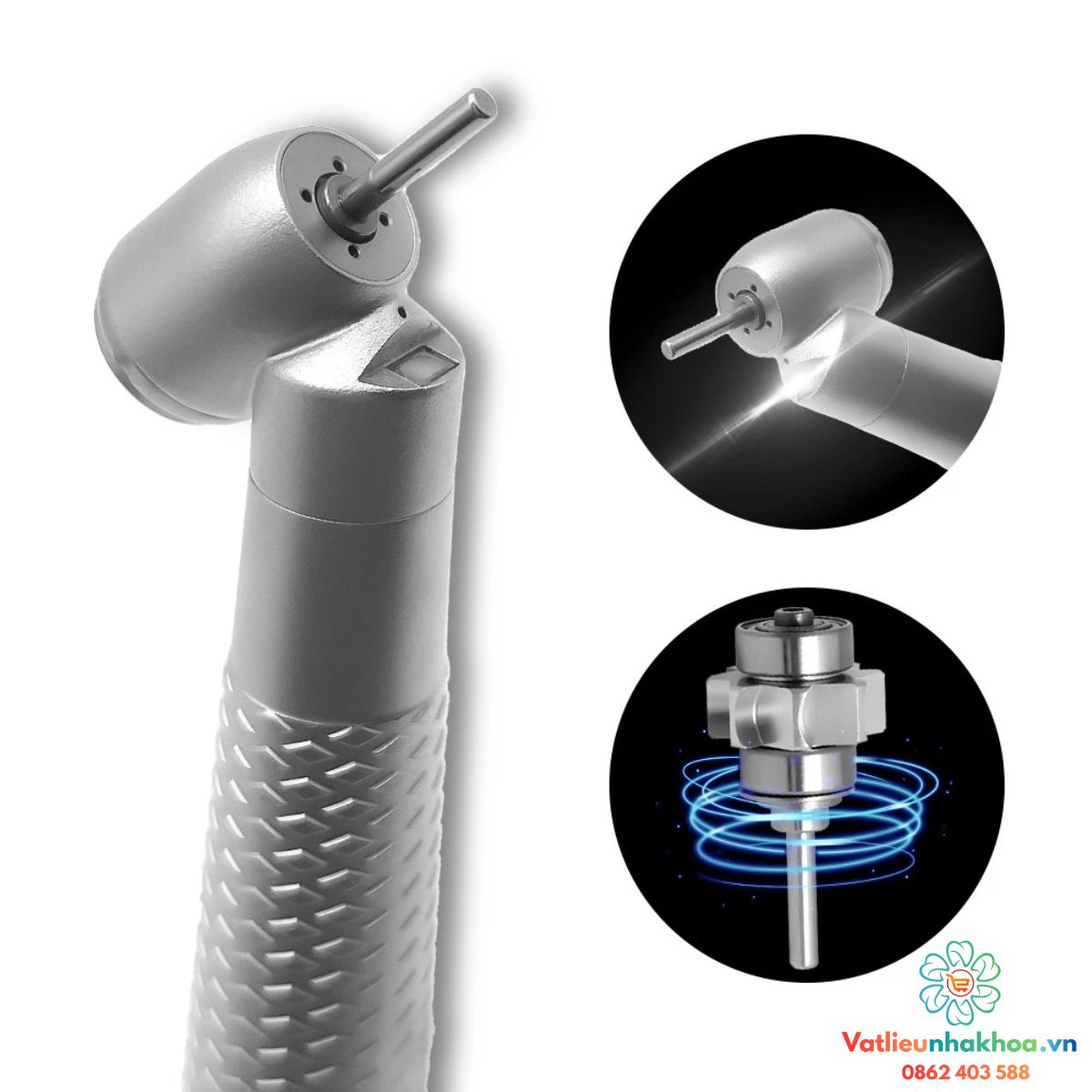 Tay khoan có đèn chếch 45 độ W&H