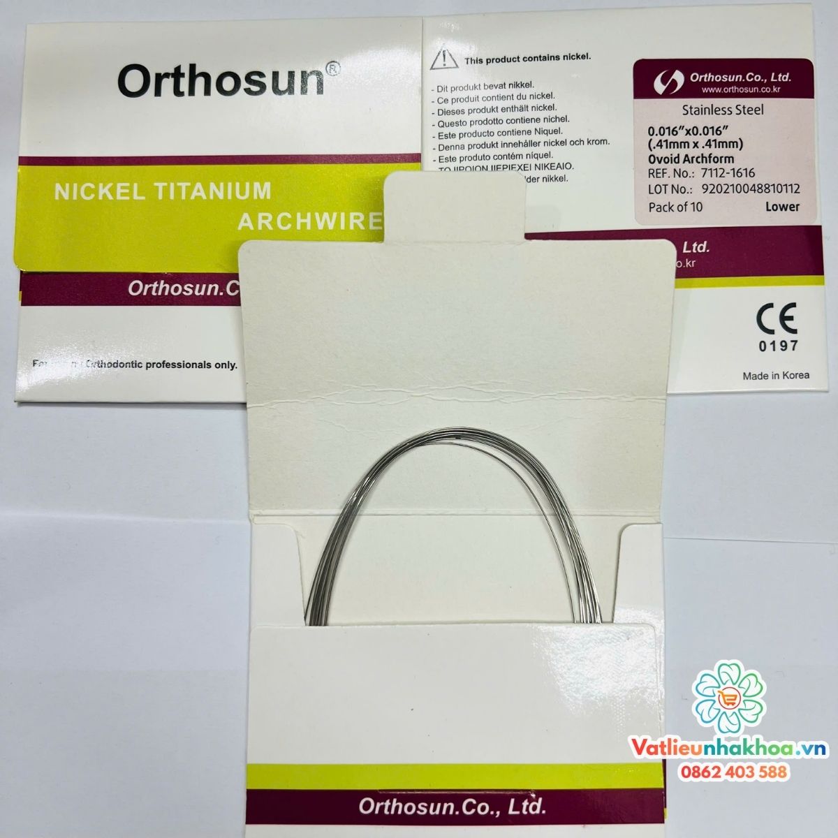 Dây cung SS OrthoSun