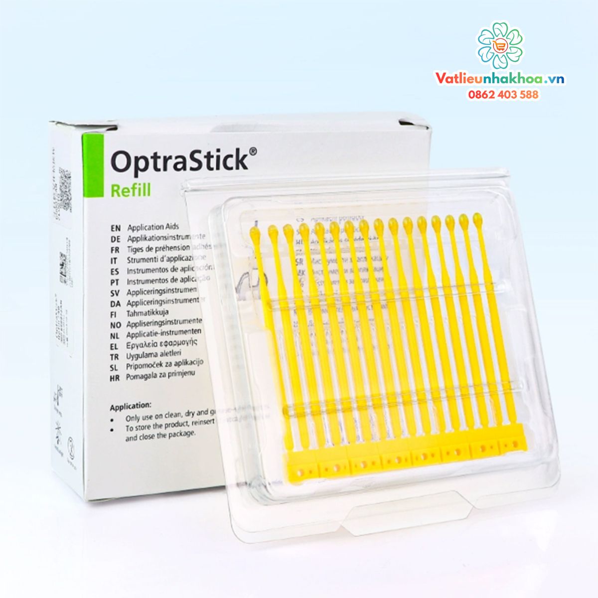 Que dính Optrastick Vivadent (Hộp 48 que)
