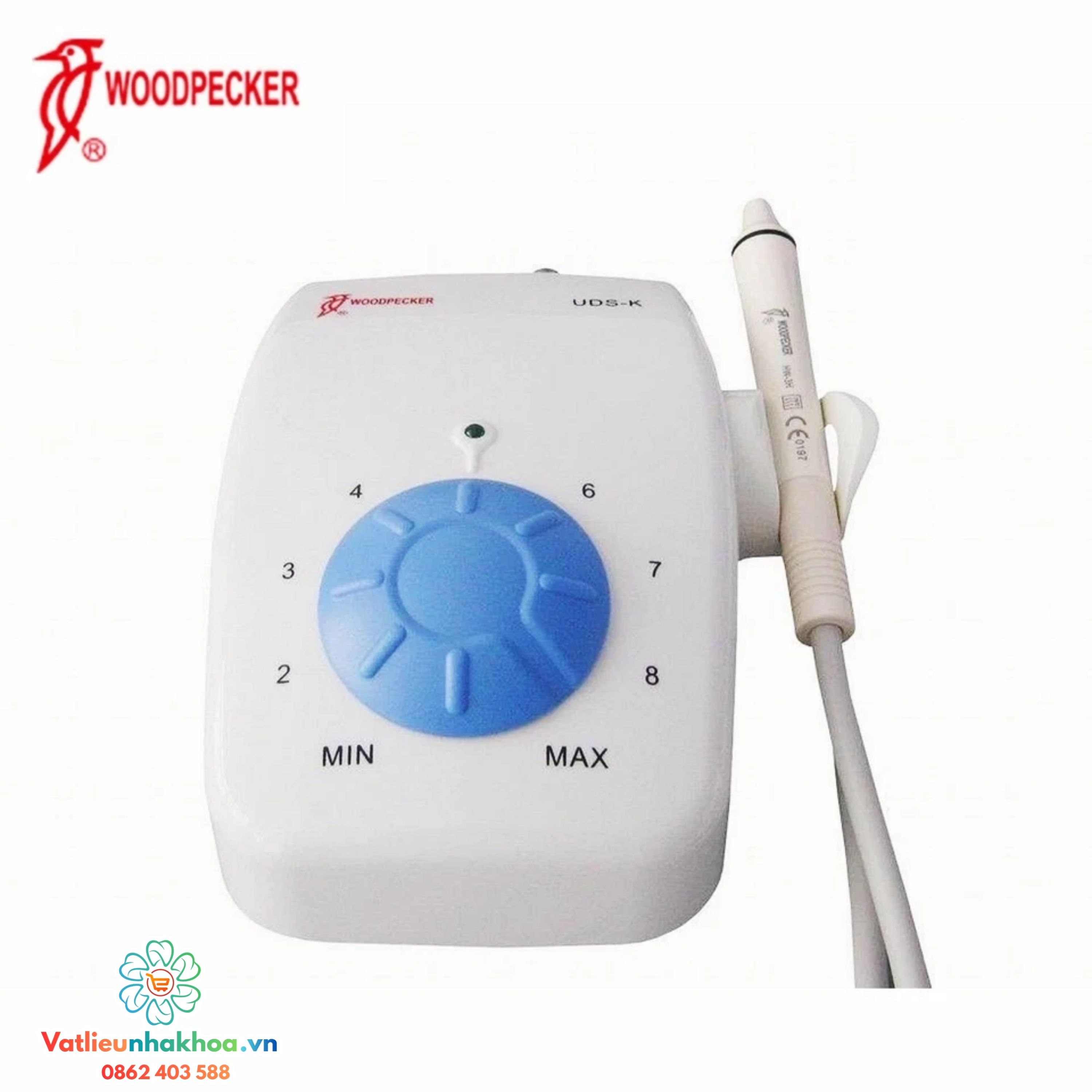 Máy lấy cao răng Woodpecker UDS-K-LED có đèn (máy cạo vôi)