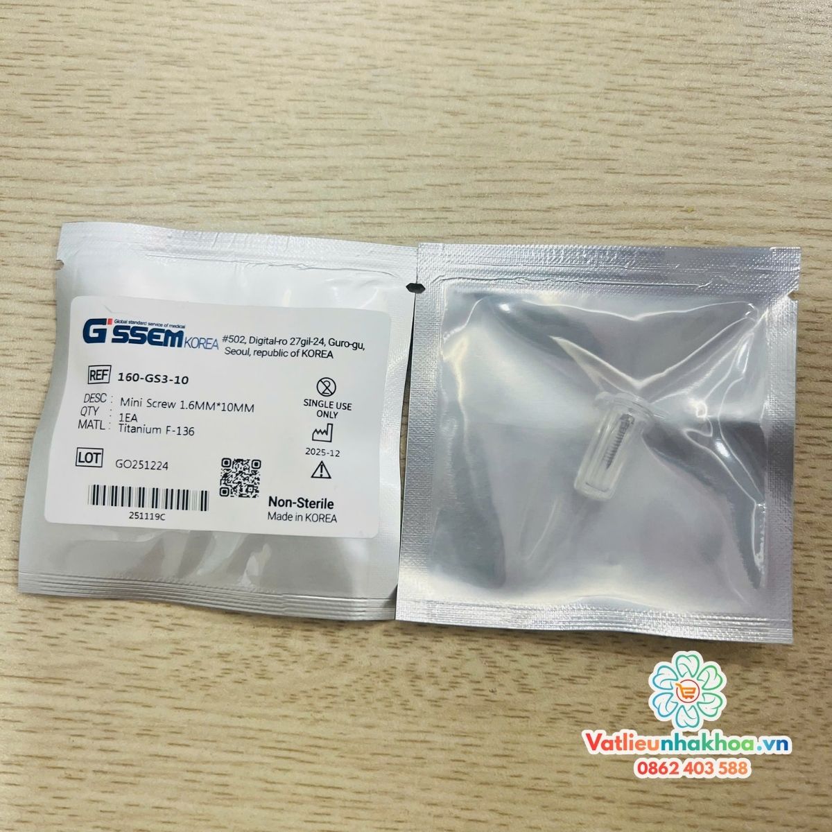 Minivis chỉnh nha Hàn Quốc GSSem